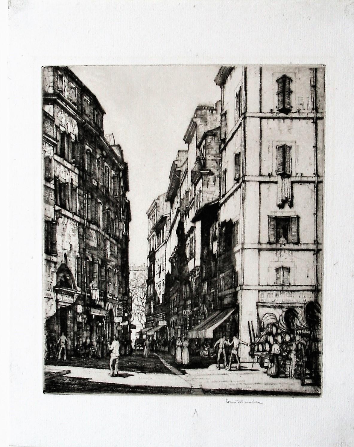 Via del Pianta, Rome - Print by Louis Conrad Rosenberg