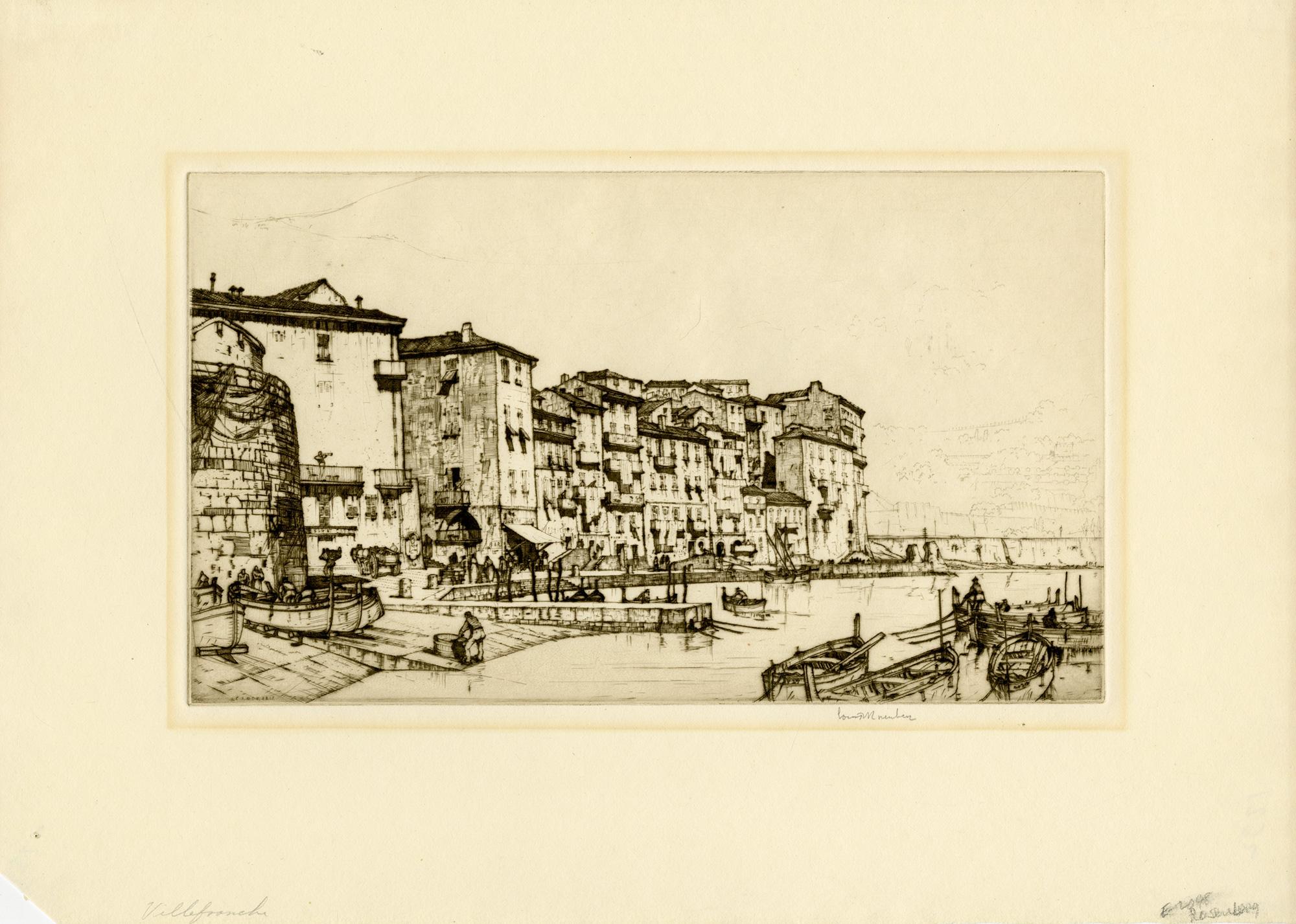 Villefranche-sur-mer - Print de Louis Conrad Rosenberg