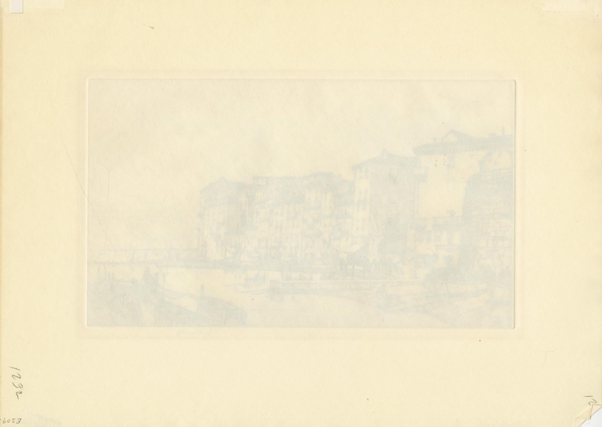 Villefranche-sur-mer - Print realista estadounidense de Louis Conrad Rosenberg