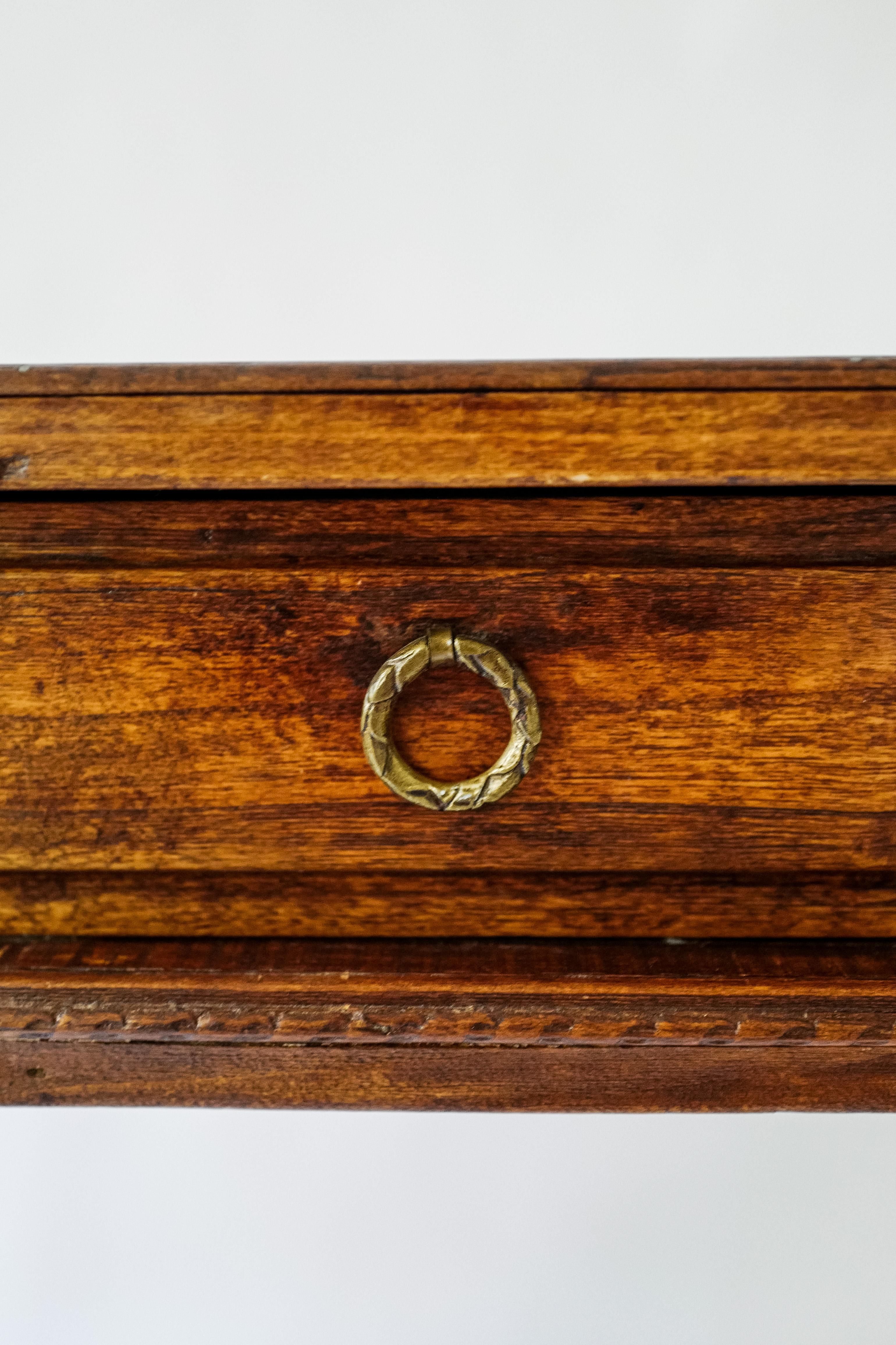 Louis Philippe 19th Century Louis Oak Console Table  For Sale