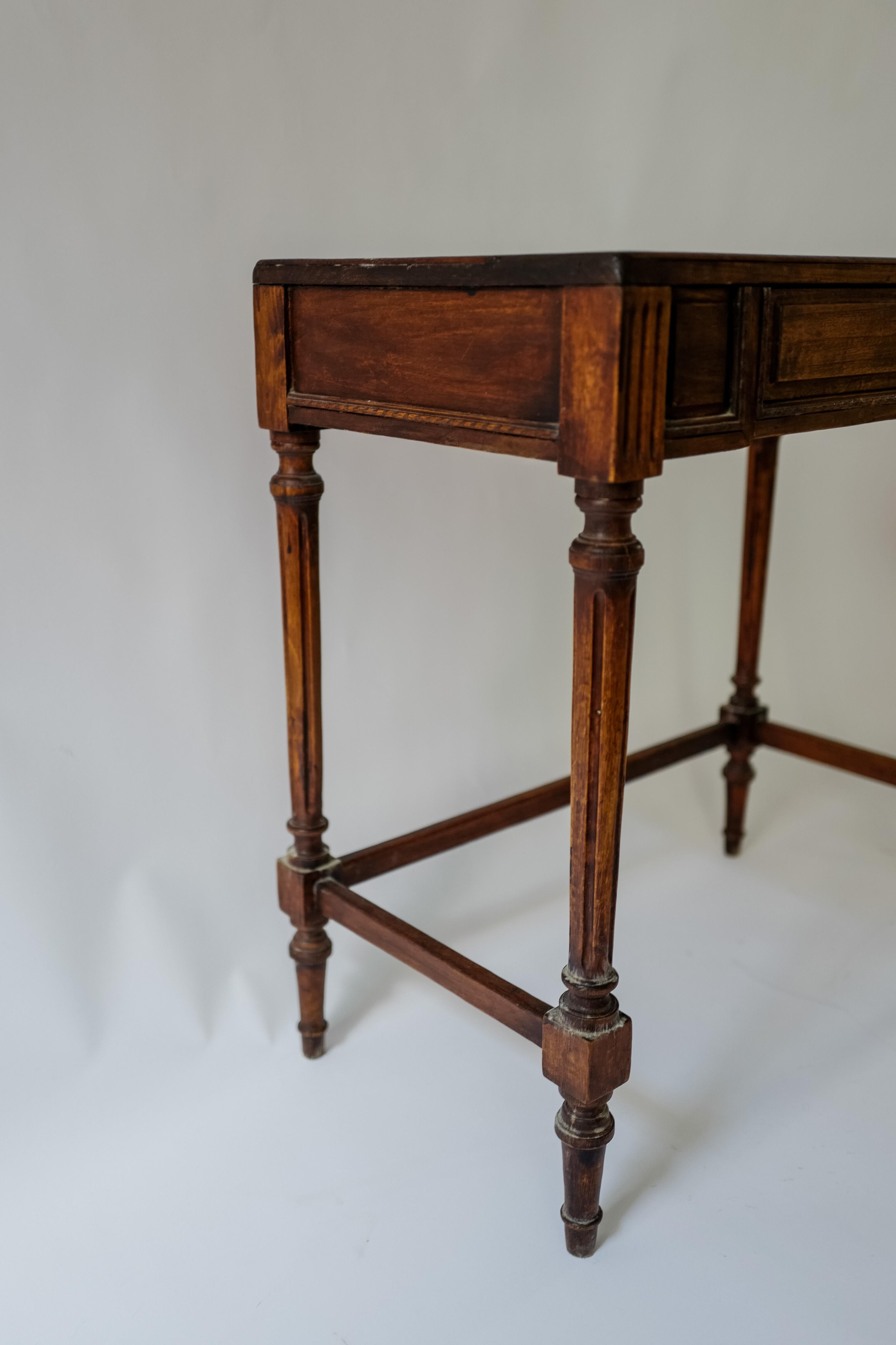 Hand-Carved 19th Century Louis Oak Console Table  For Sale