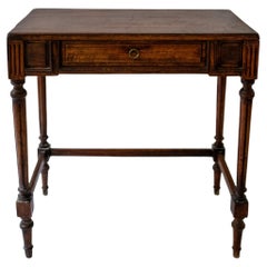 Vintage 19th Century Louis Oak Console Table 