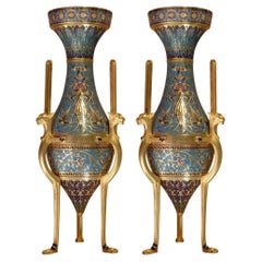 Louis-Constant SÉVIN, Ferdinand BARBEDIENNE, Pair of Ornamental Vases