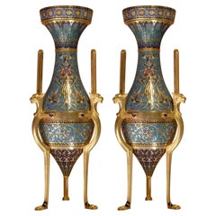 Louis-Constant Sévin, Ferdinand Barbedienne, Coppia di vasi ornamentali