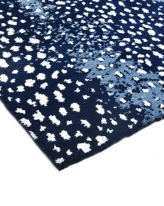 Alfombra moderna contemporánea anudada a mano de fabricación india