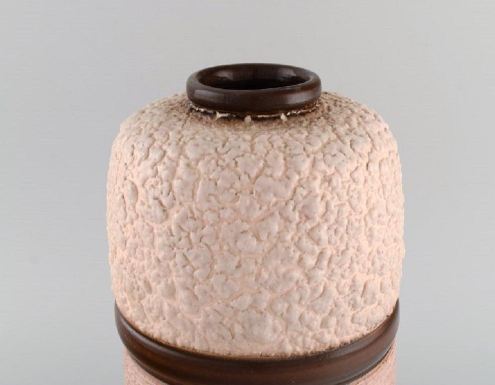 Louis Dage, French Ceramist, Large Art Deco Vase in Glazed Ceramics In Excellent Condition For Sale In Copenhagen, DK
