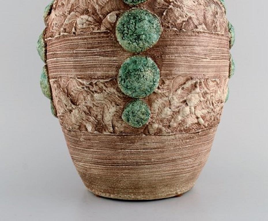 Louis Dage, French Ceramist, Two Large Vases in Glazed Ceramics 2