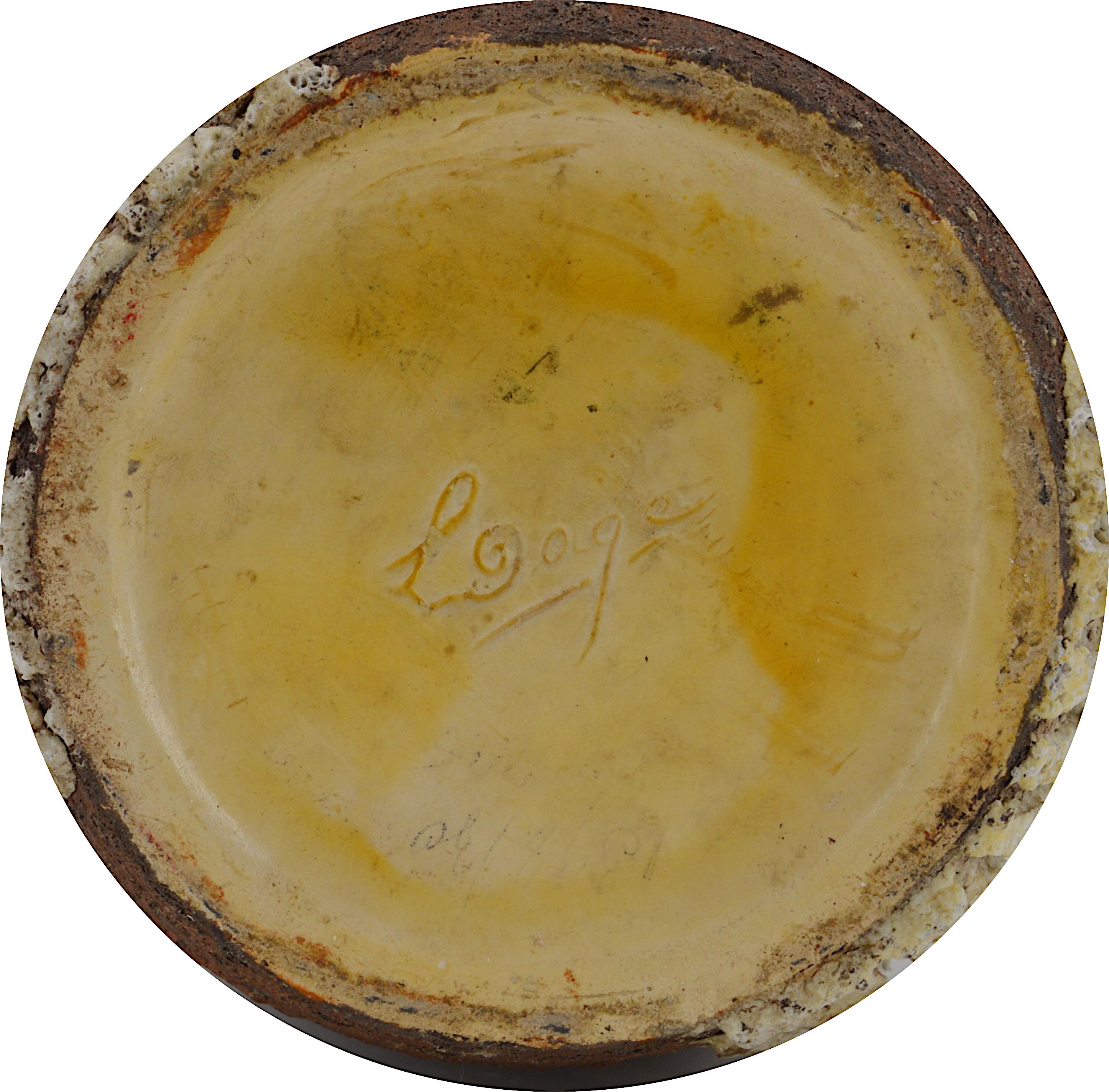 Louis Dage Art Deco Africanist Stoneware Vase, 1920 For Sale 1