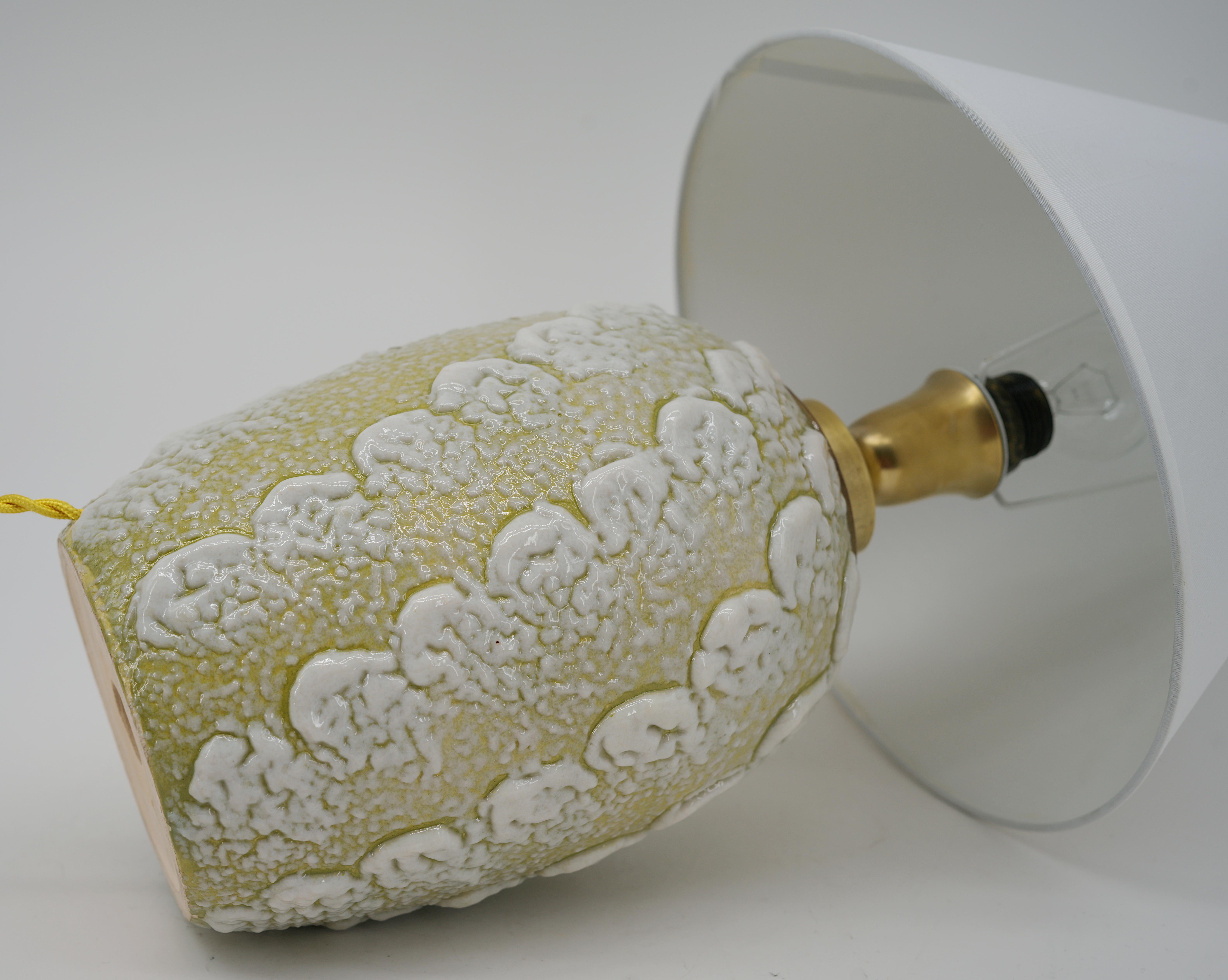 Louis Dage French Art Deco Stoneware Table Lamp, 1920 For Sale 6