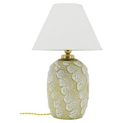 Lampada da tavolo in gres Art Deco francese di Louis Dage, 1920