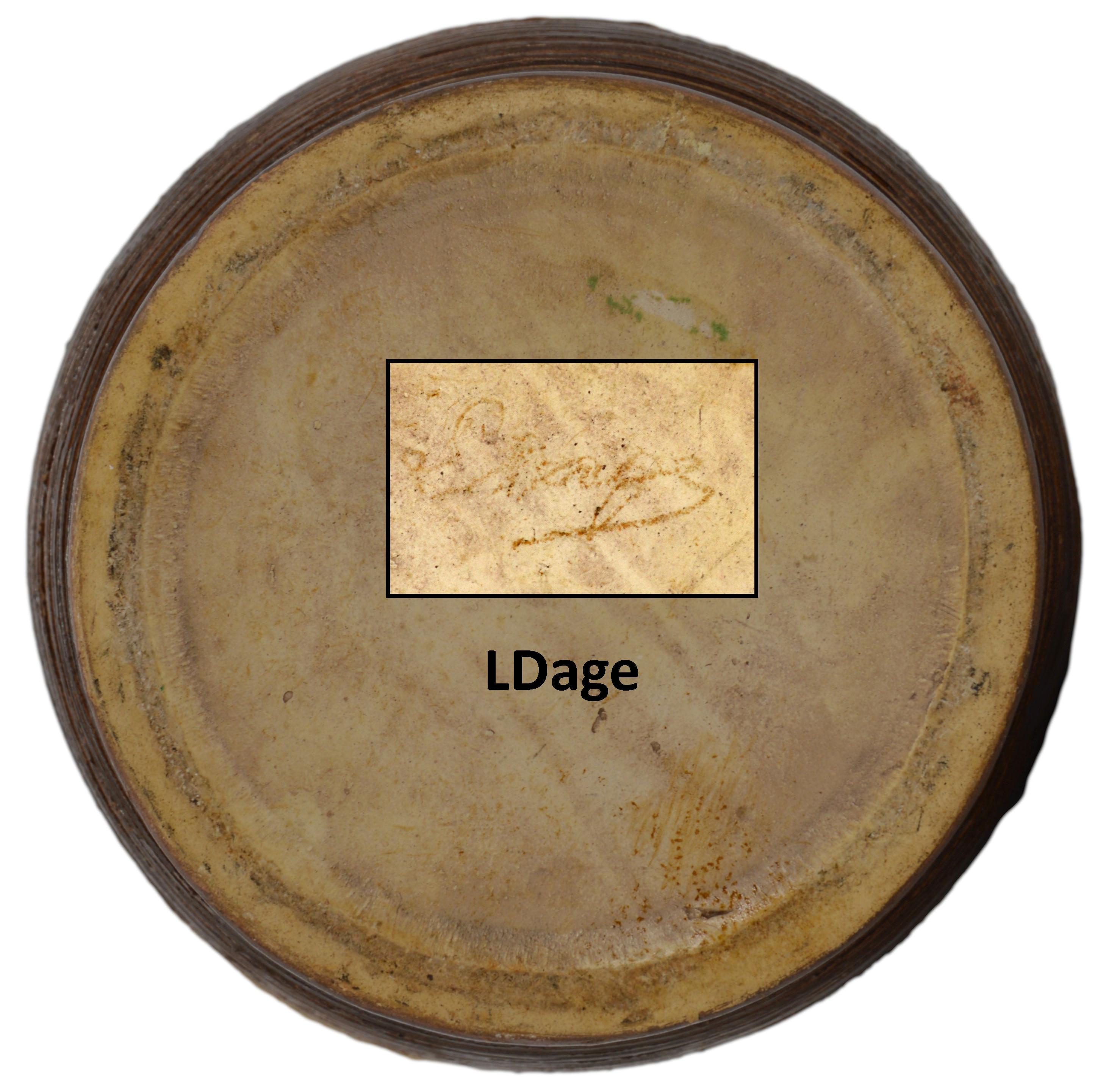 Louis Dage French Art Deco Stoneware Vase, 1920 For Sale 4