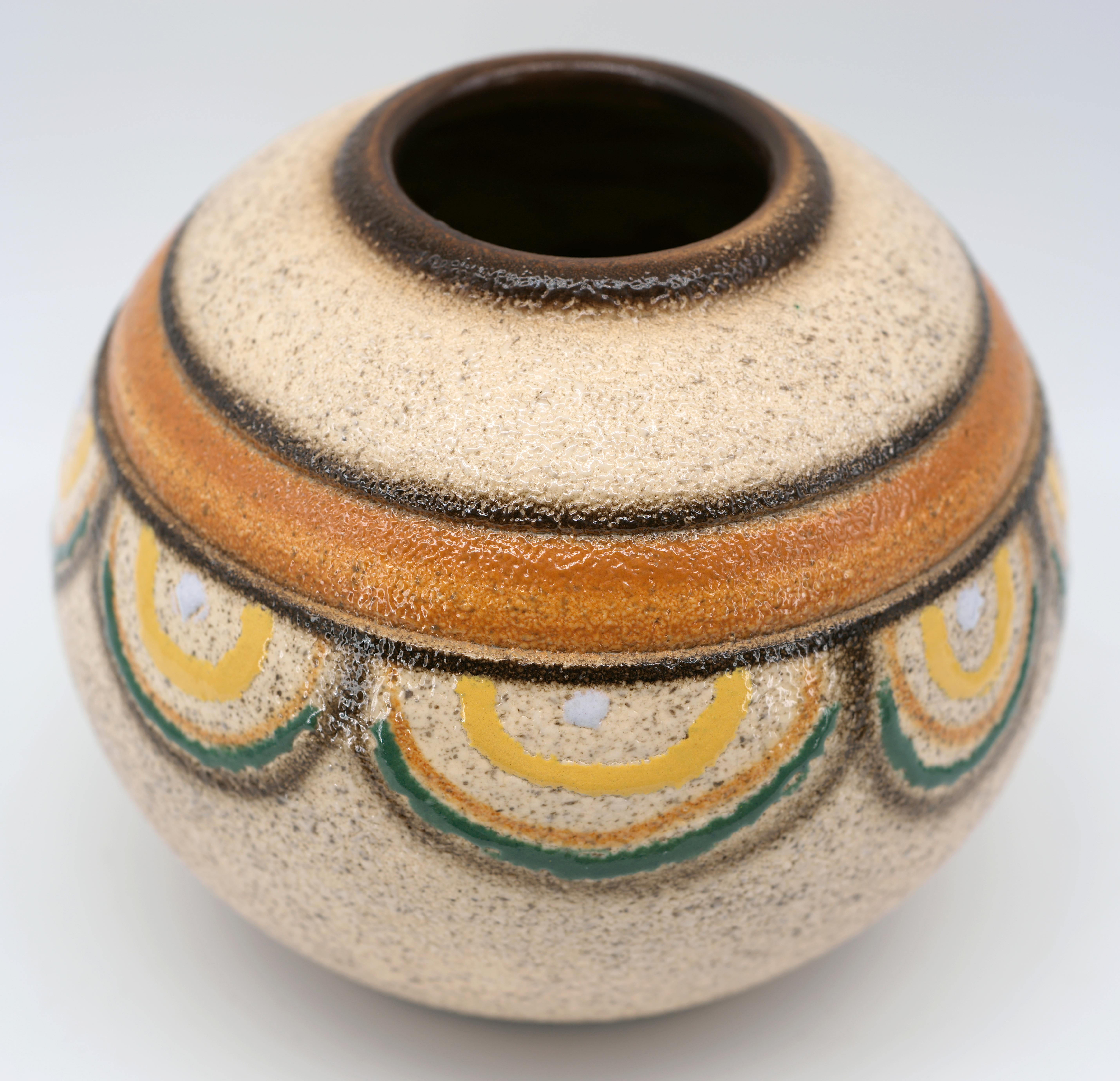 Smaltato Vaso in gres francese Art Déco Louis Dage, 1920 in vendita