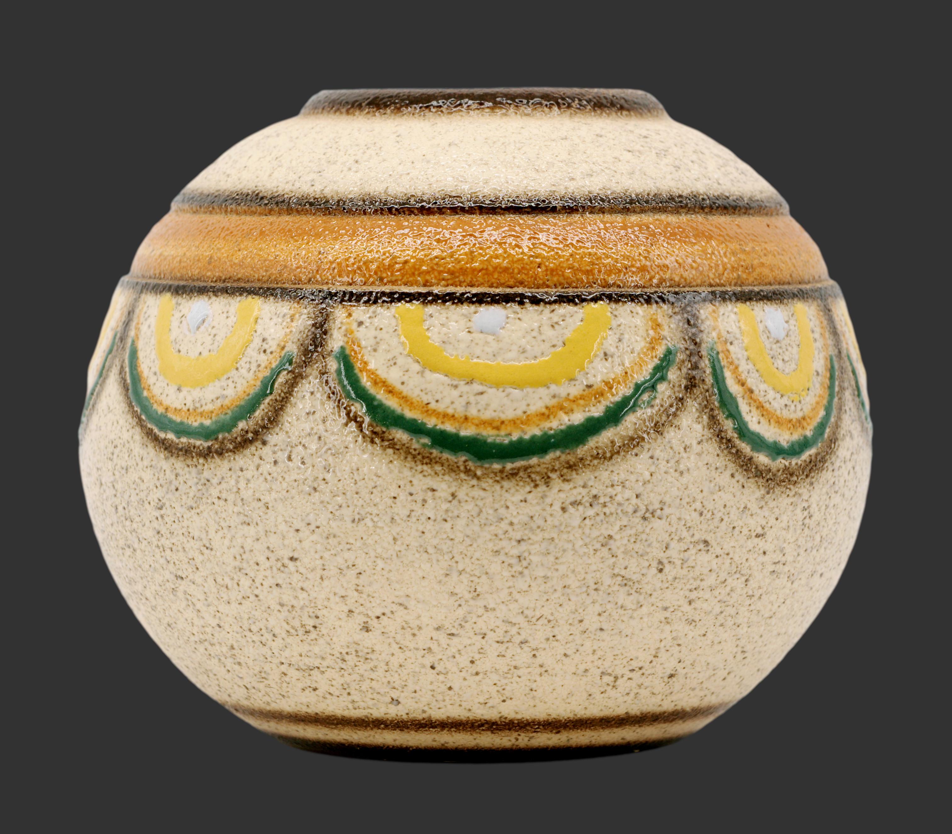 Vaso in gres francese Art Déco Louis Dage, 1920 in vendita 1