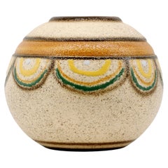 Louis DAGE Jarrón francés Art Déco de gres, 1920