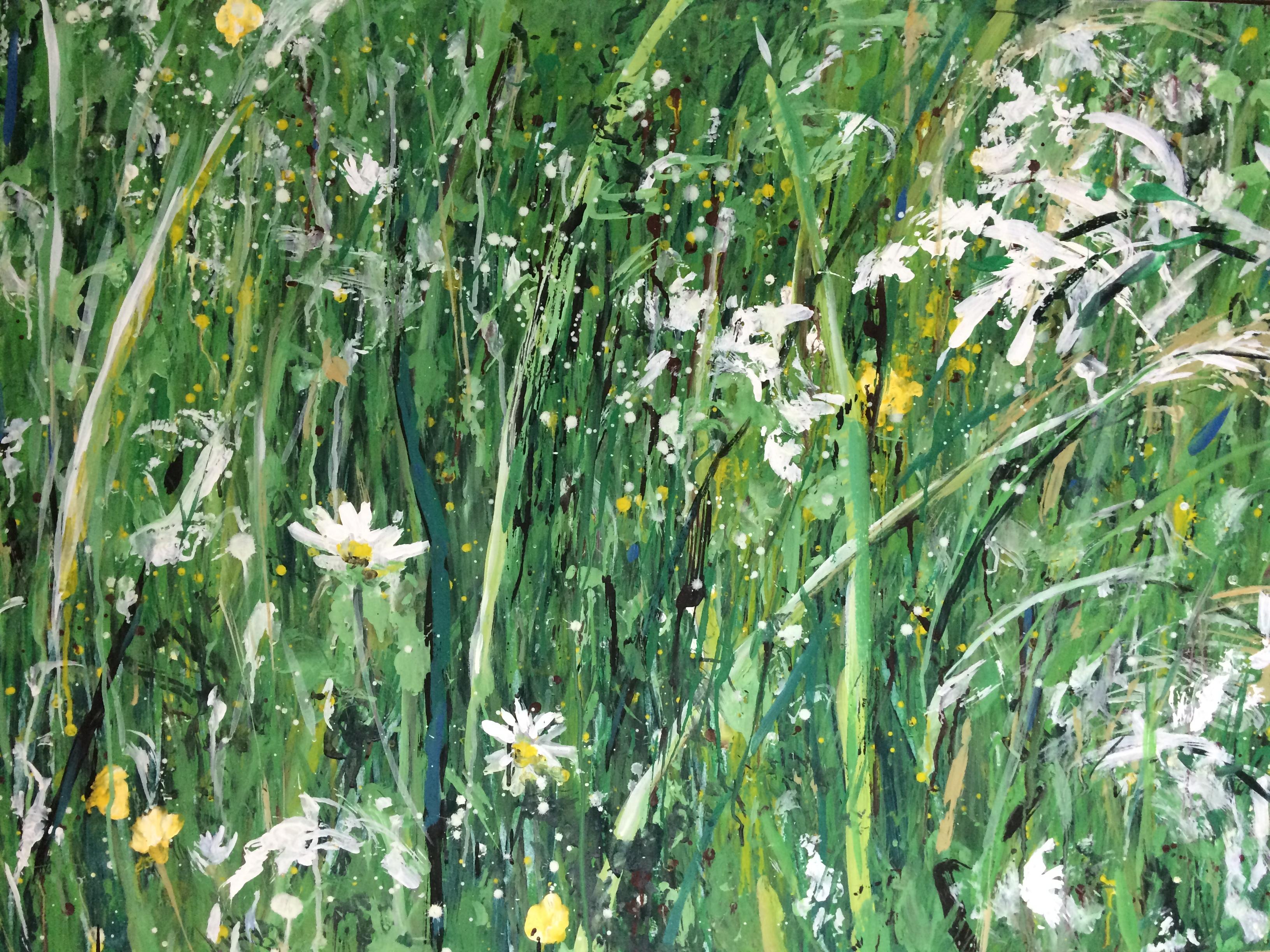 Louis Danicher Landscape Painting - Prairie fleurie 2