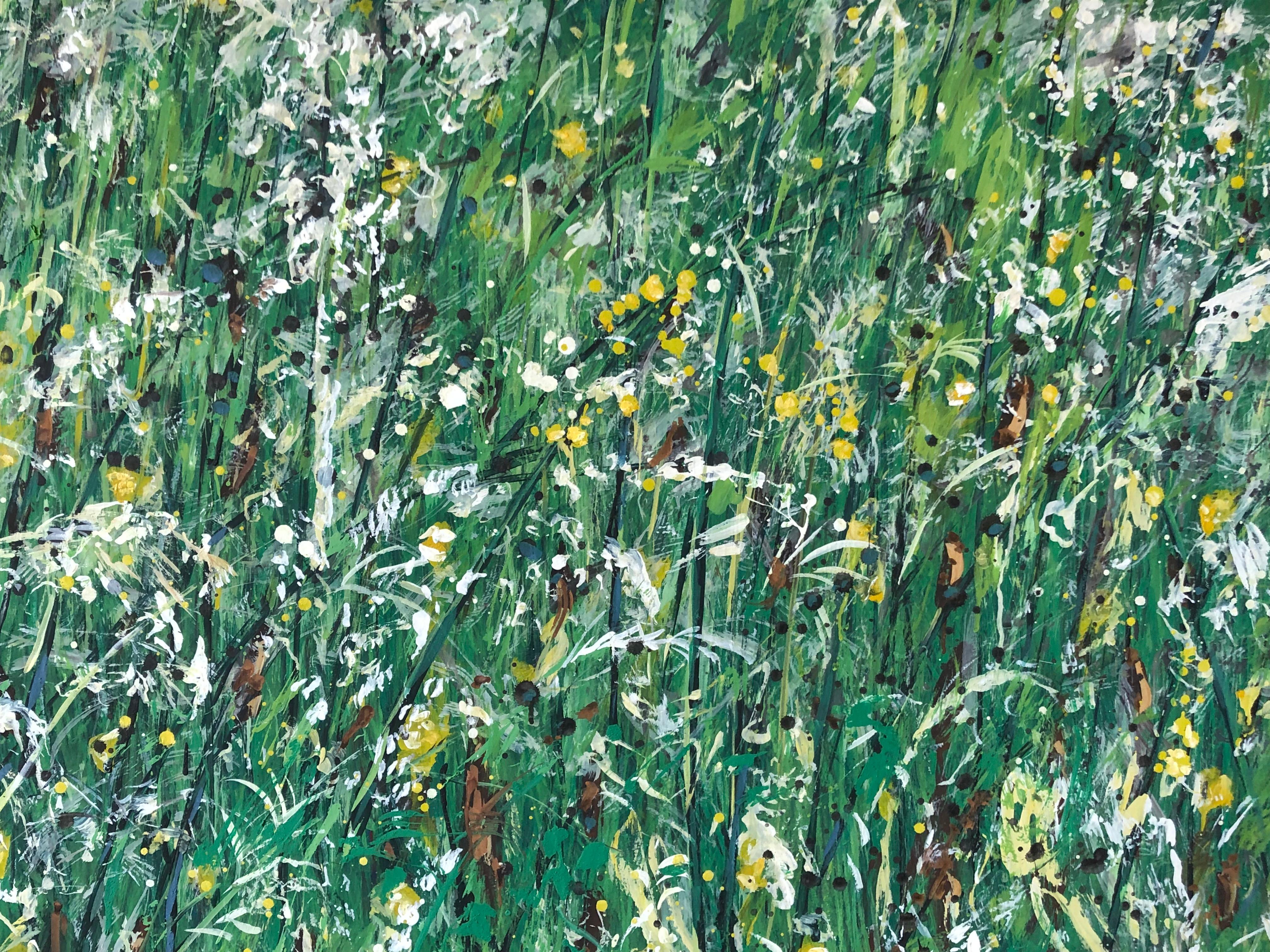 Louis Danicher Landscape Painting - Prairie fleurie