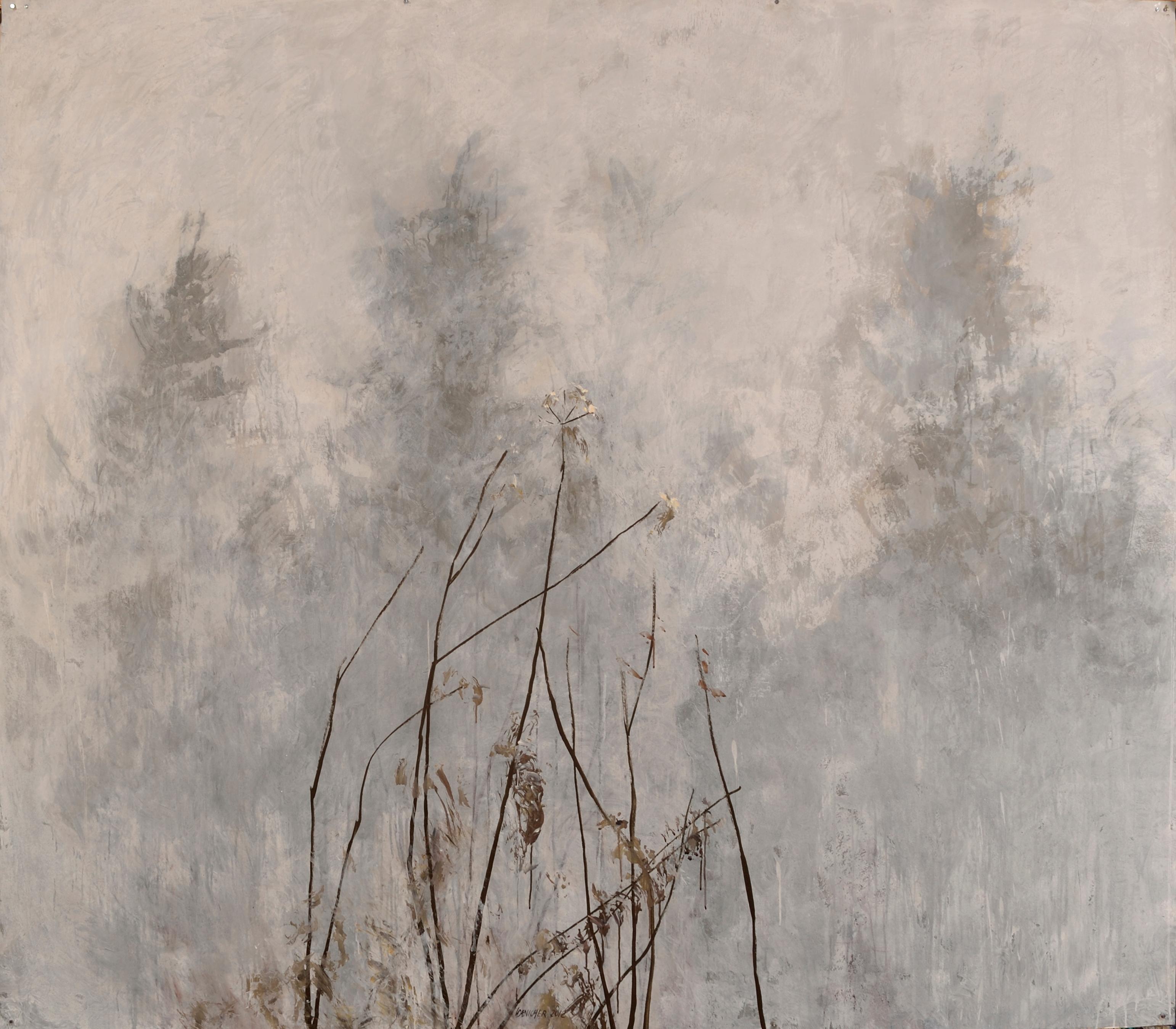 Louis Danicher Landscape Painting - Traces dans le brouillard