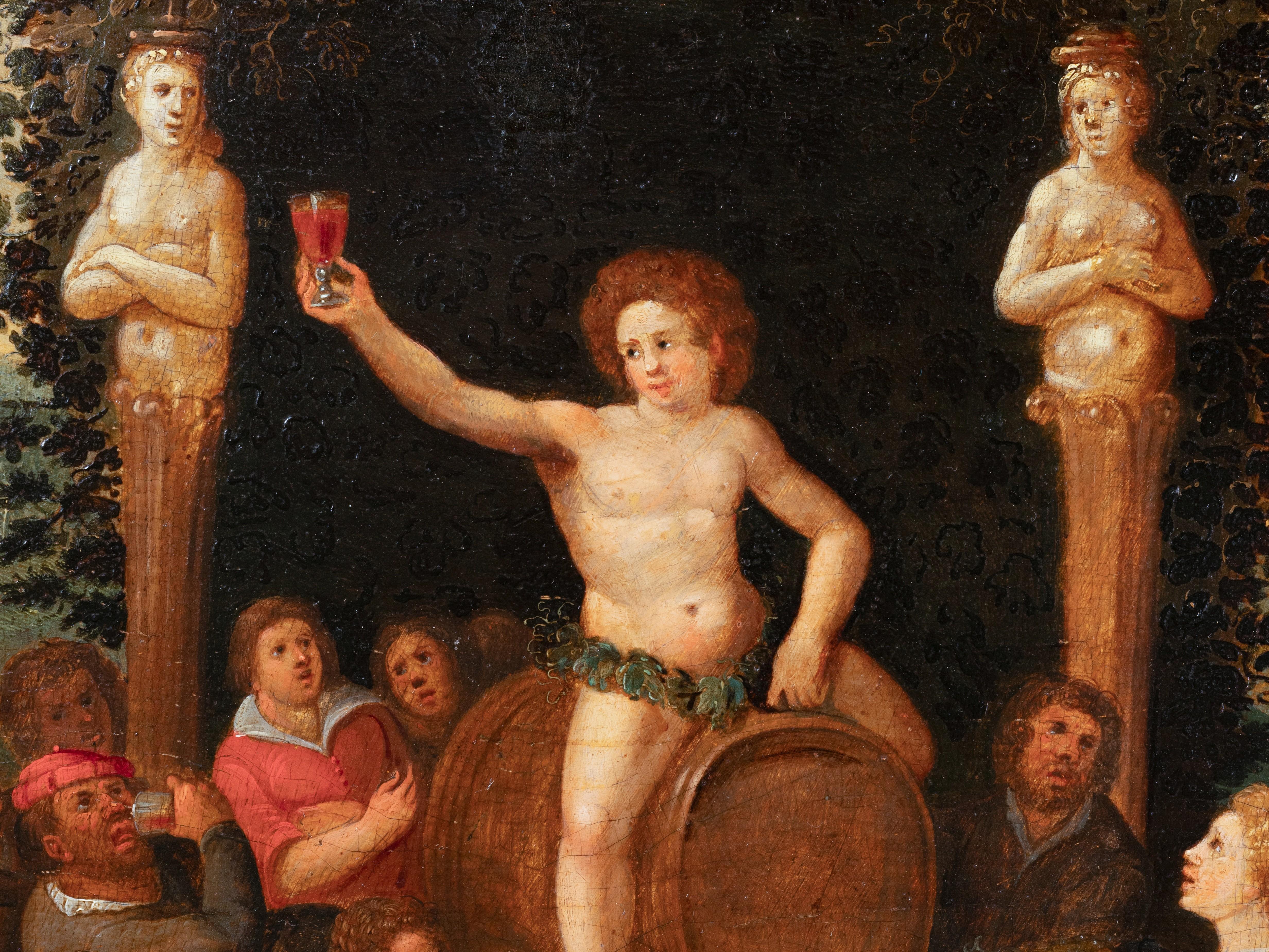 Allégorie de l'automne avec Bacchus, Studio de Louis De C.C., 17e s. Anvers en vente 2