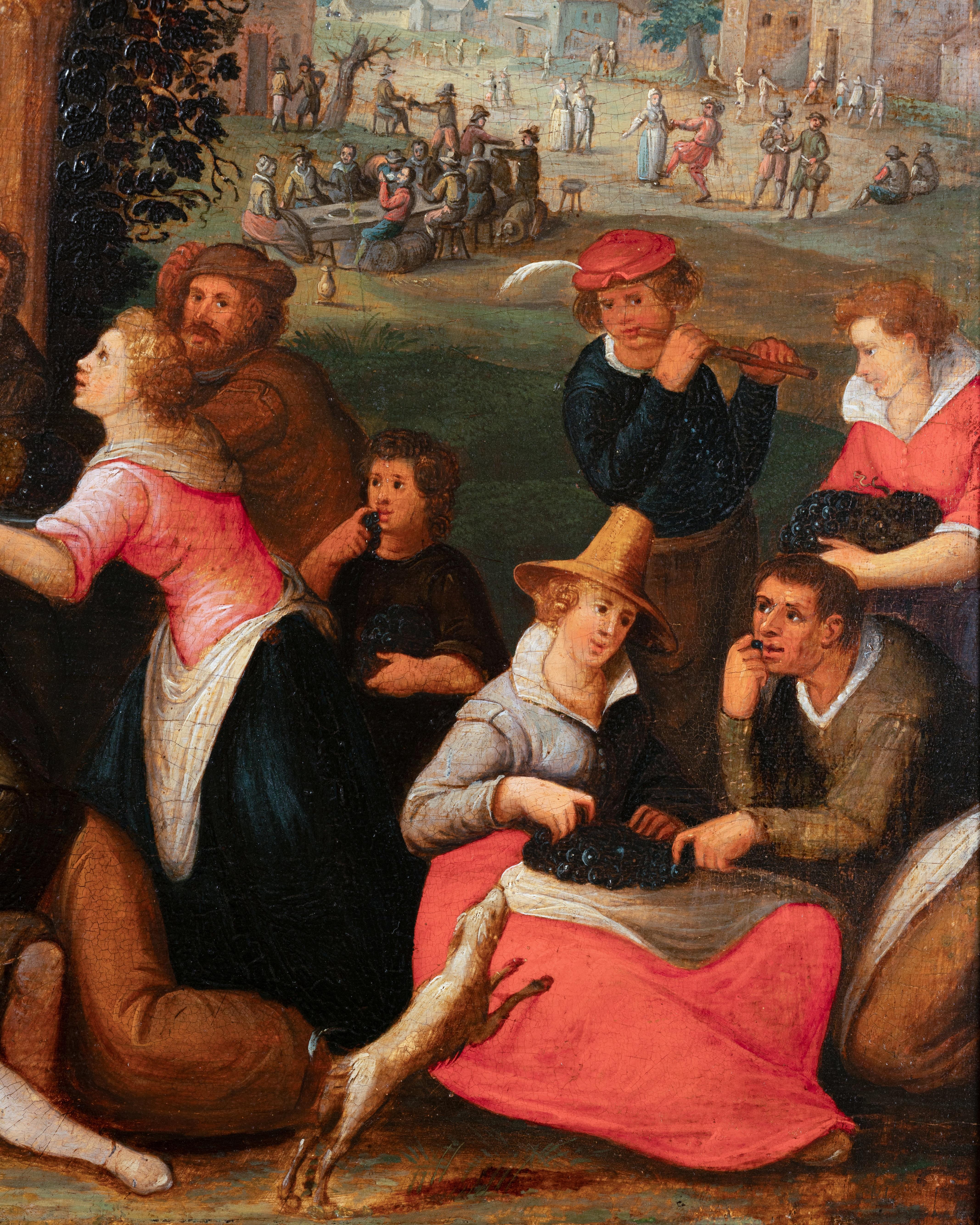 Allégorie de l'automne avec Bacchus, Studio de Louis De C.C., 17e s. Anvers en vente 3