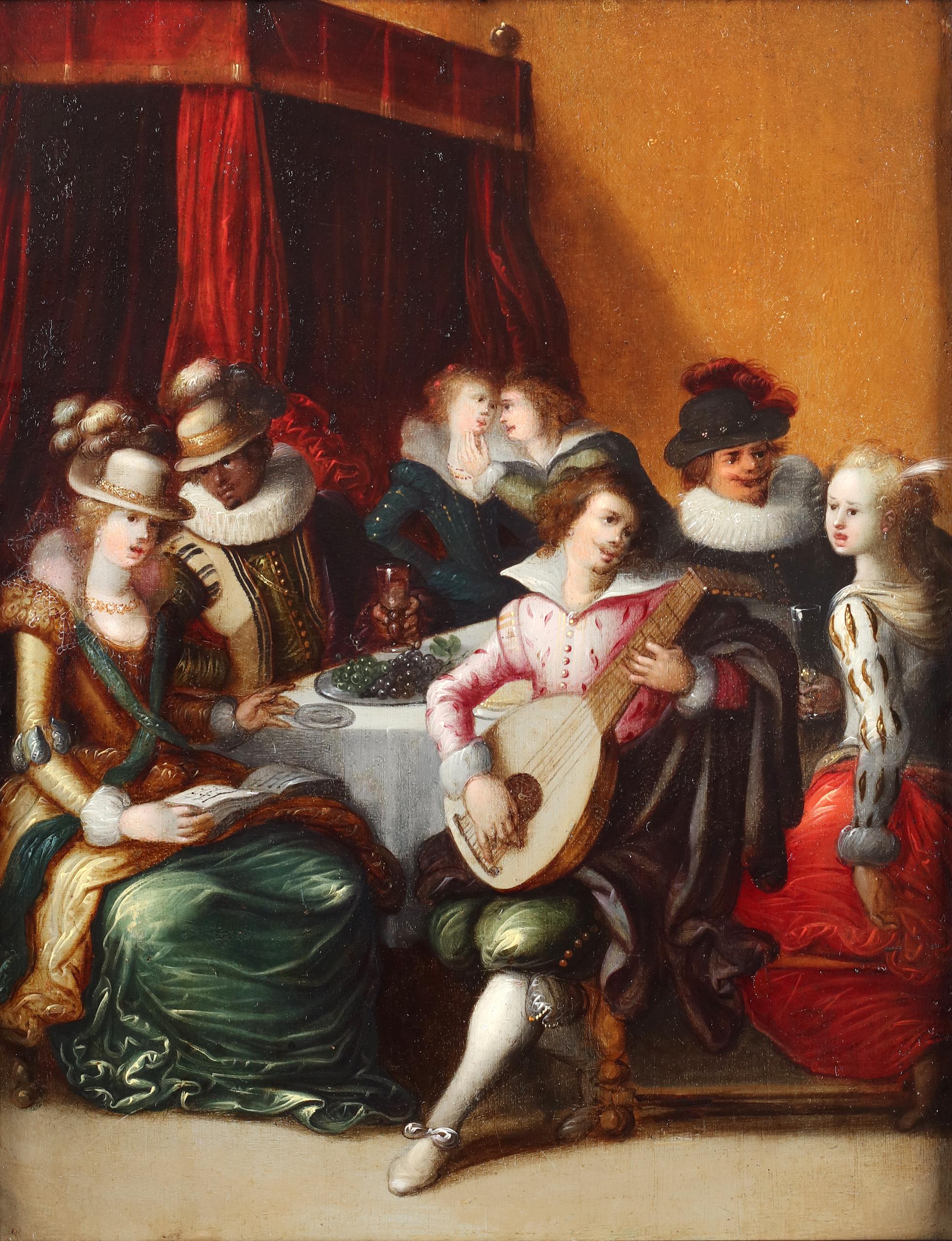 An elegant company - Attributed to Louis de Caullery (1580-1621) 2