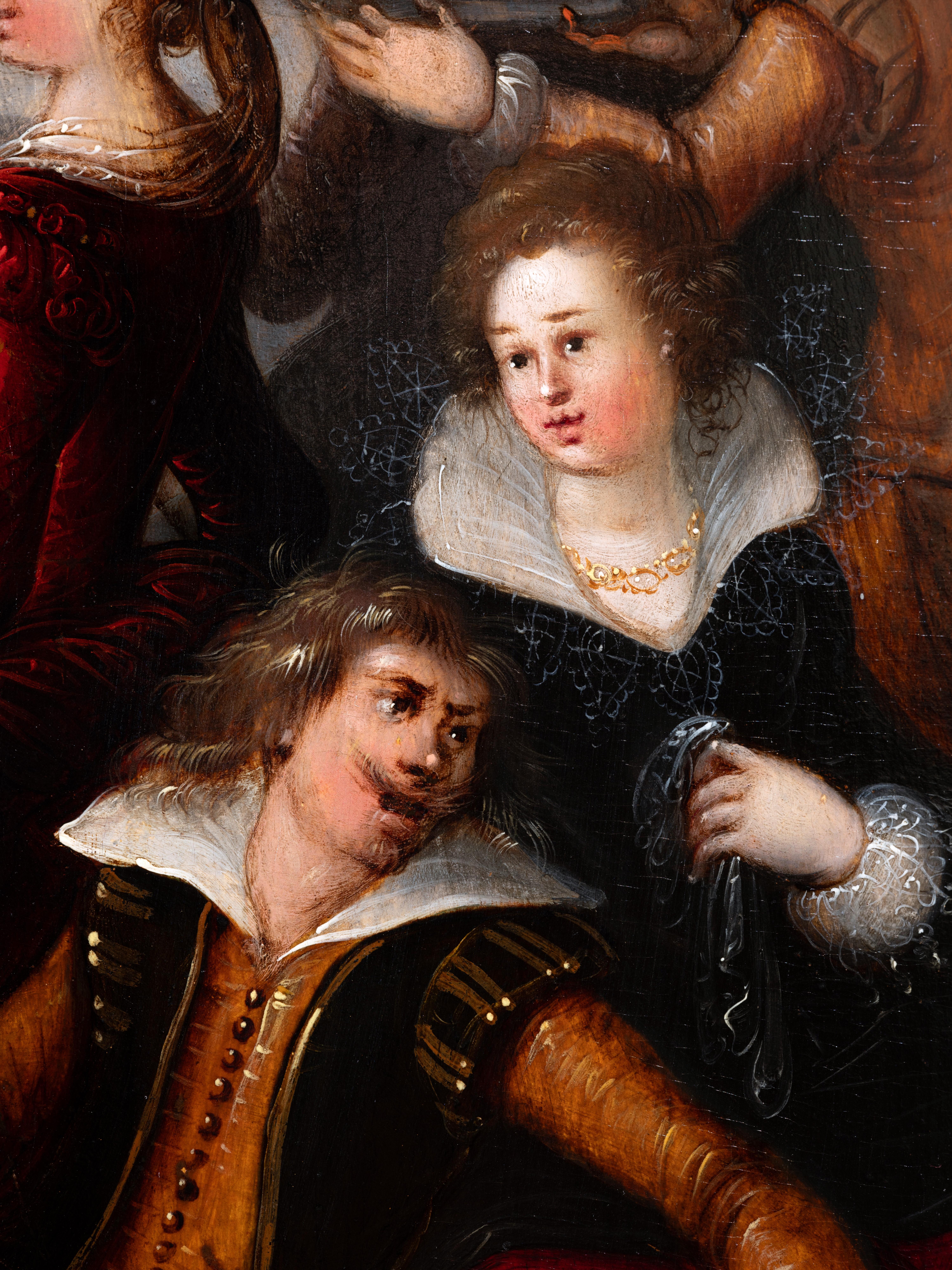 Feast in the Garden of Love, Antwerpen, 17. Jahrhundert, Louis de Caullery im Angebot 9