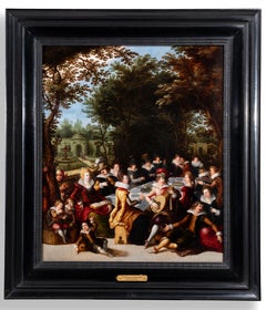 Feast in the Garden of Love, 17th century Antwerp, Louis de Caullery