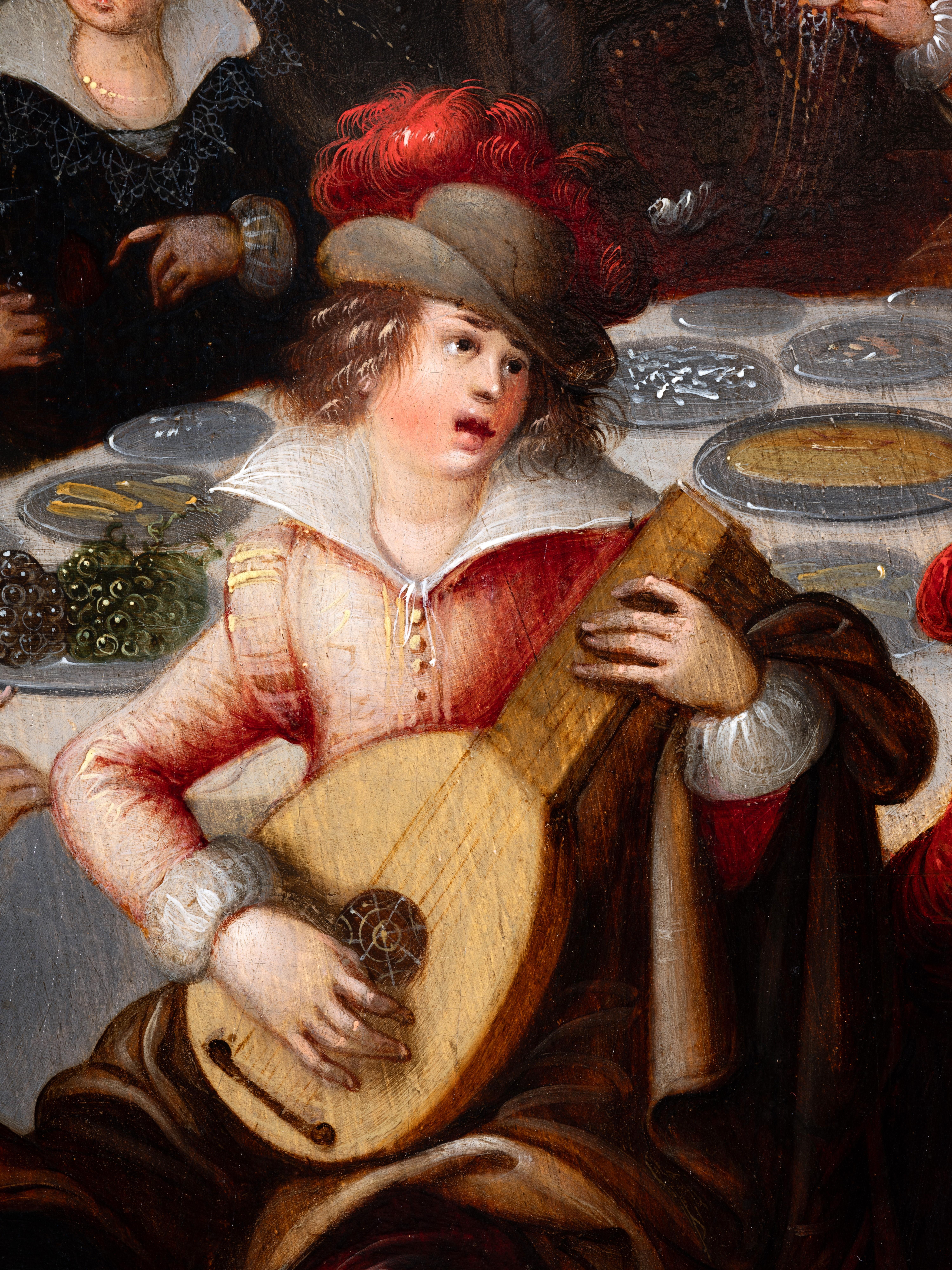 Feast in the Garden of Love, 17th century Antwerp, Louis de Caullery For Sale 3