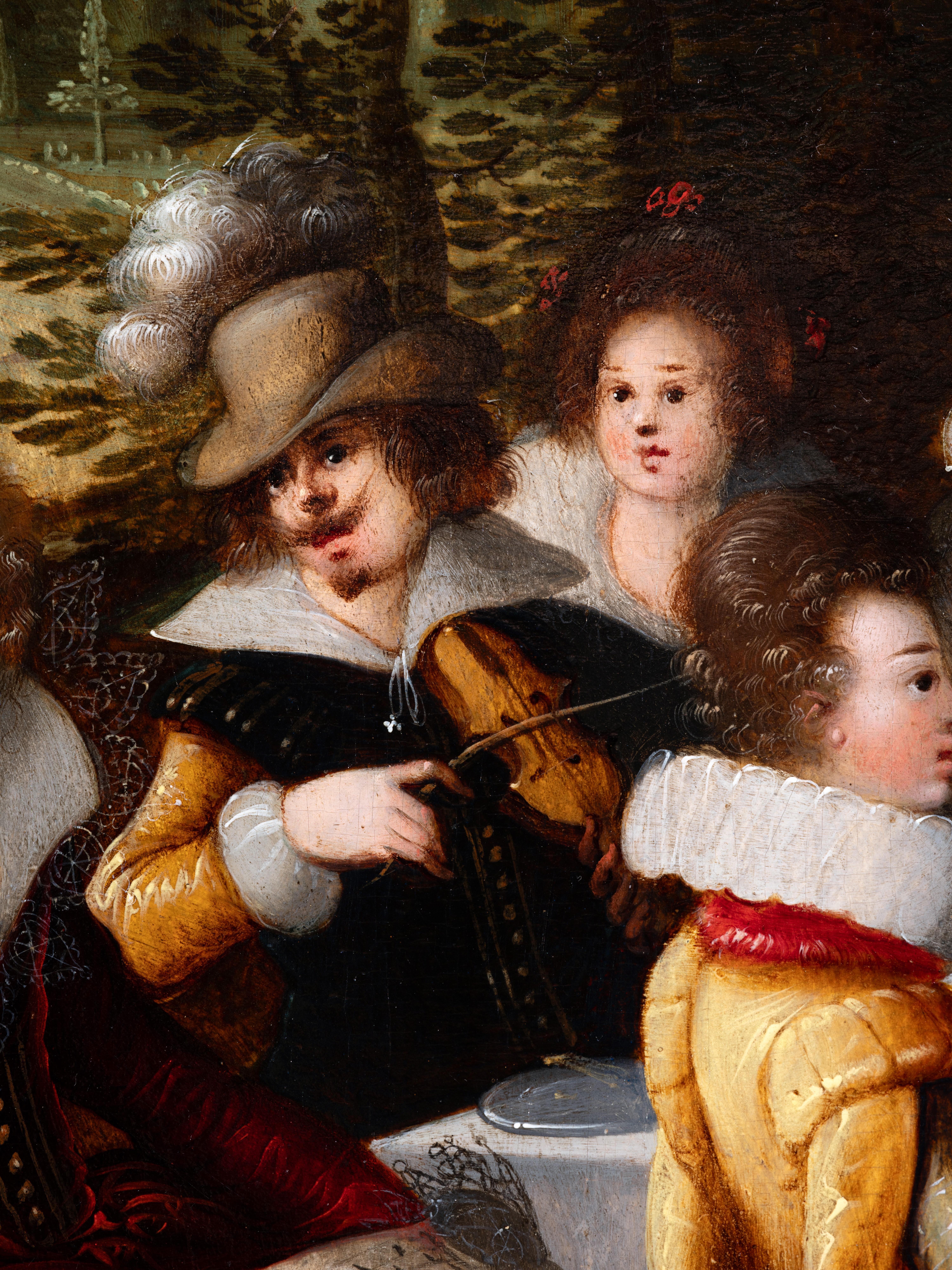 Feast in the Garden of Love, Antwerpen, 17. Jahrhundert, Louis de Caullery im Angebot 8