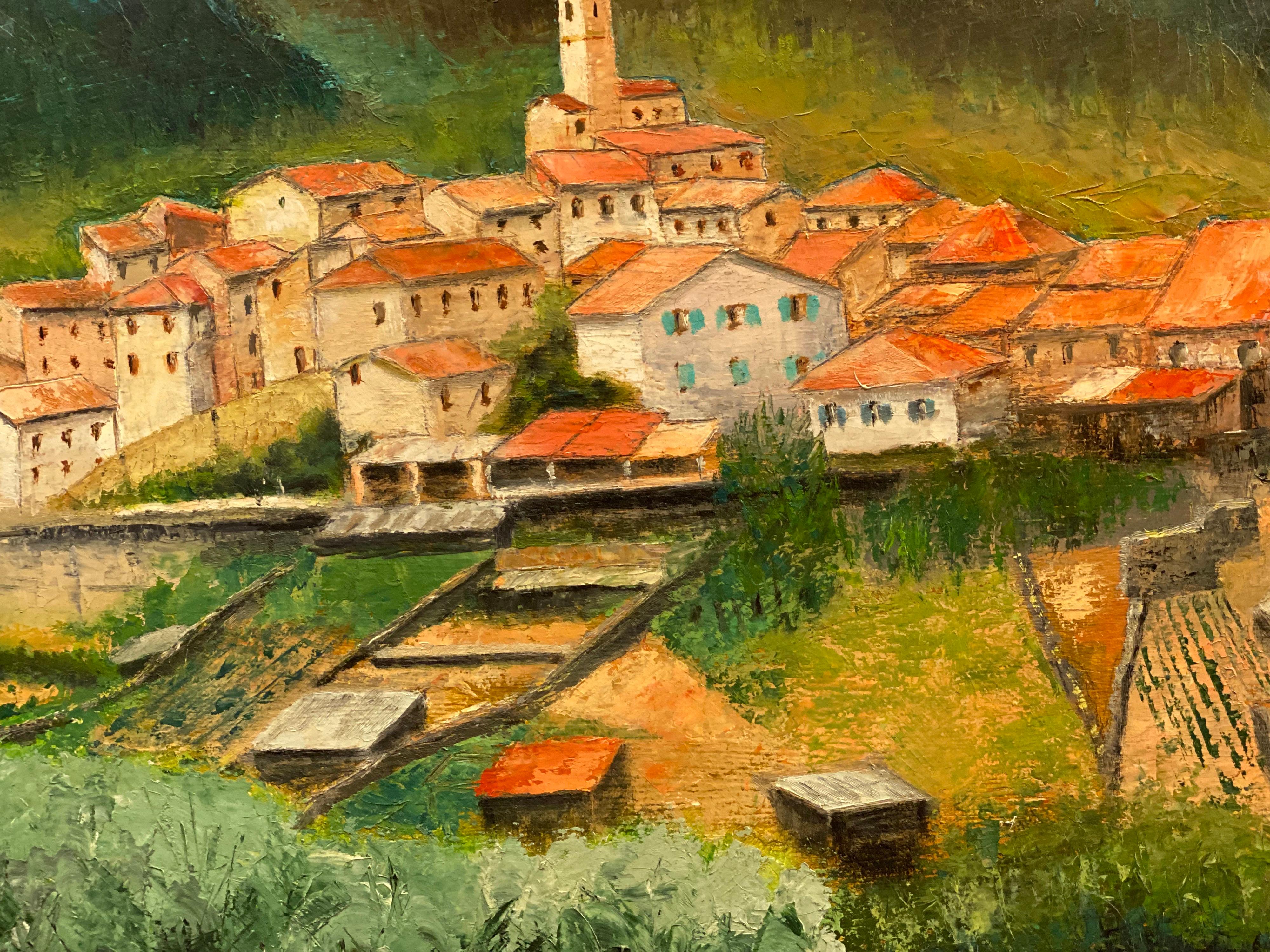 Künstler: Louis del Bianco (Franzose, geb. 1925), signiert

Titel: Provence

Medium: Ölgemälde auf Leinwand, ungerahmt 

Größe:  gemälde: 18 x 24 Zoll
        
Provenienz: Privatsammlung, Frankreich

Zustand: Das Gemälde ist in sehr gutem und