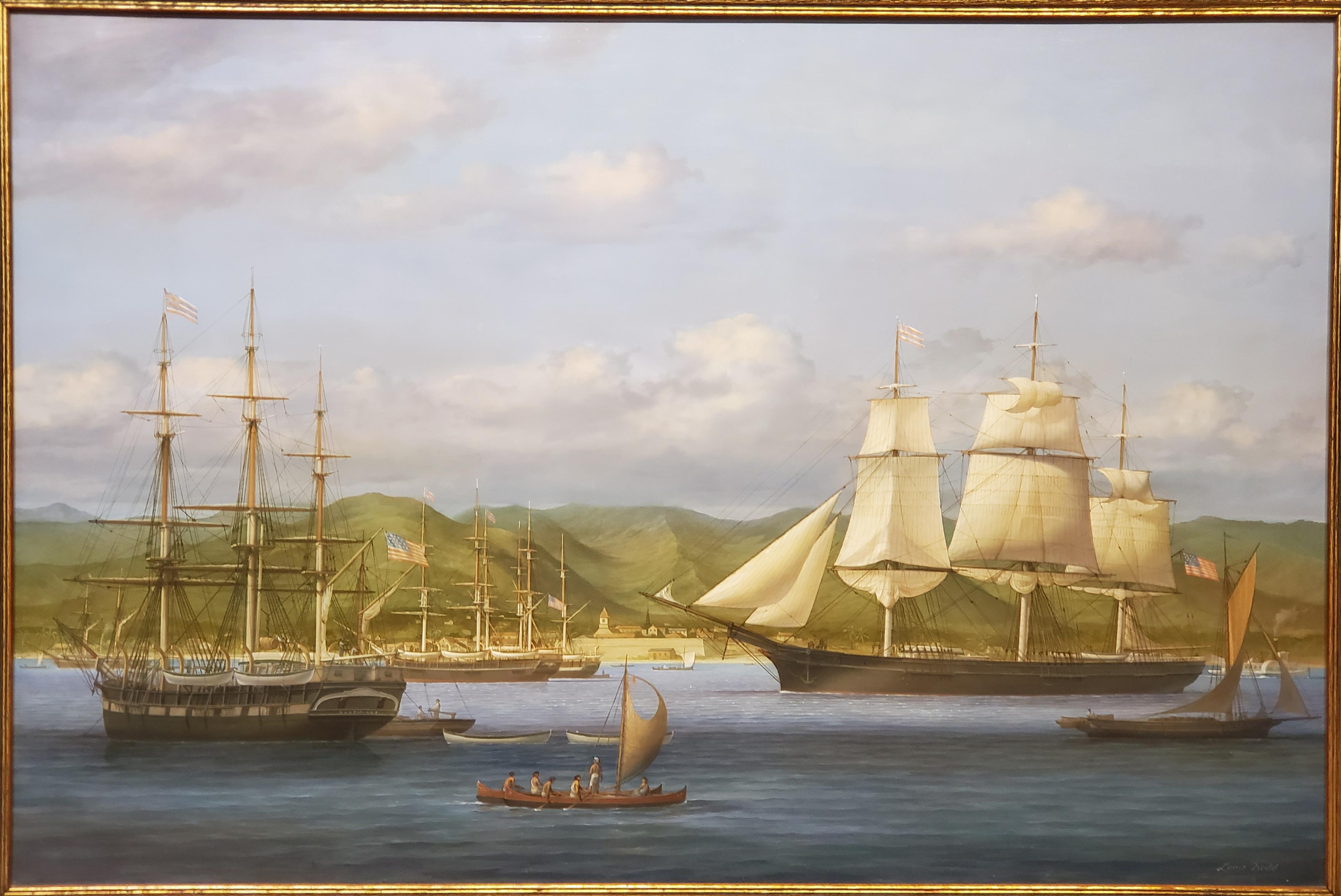 Grande peinture historique de la marine Louis Dodd Sovereign of the Seas 1