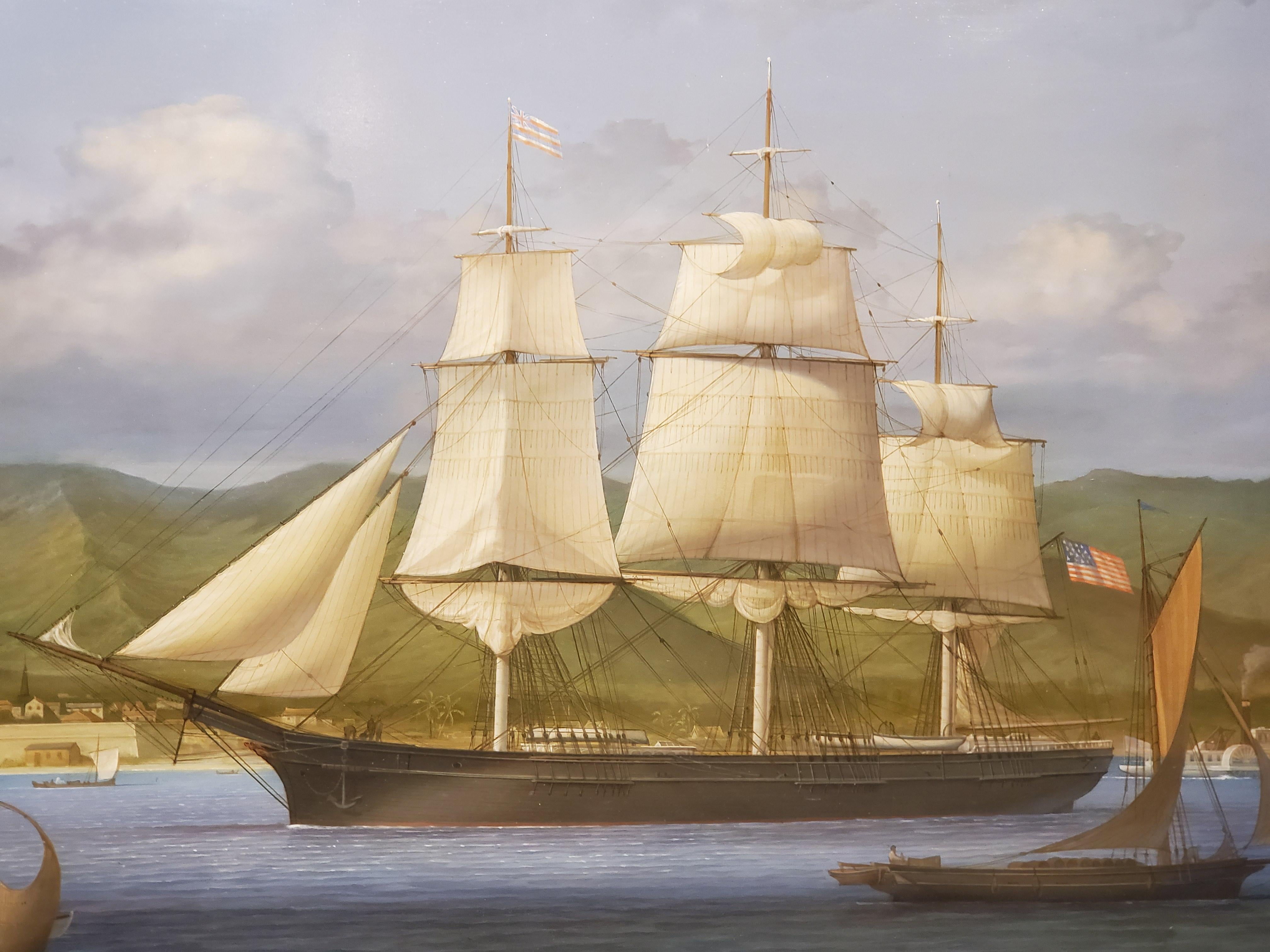 Grande peinture historique de la marine Louis Dodd Sovereign of the Seas 2