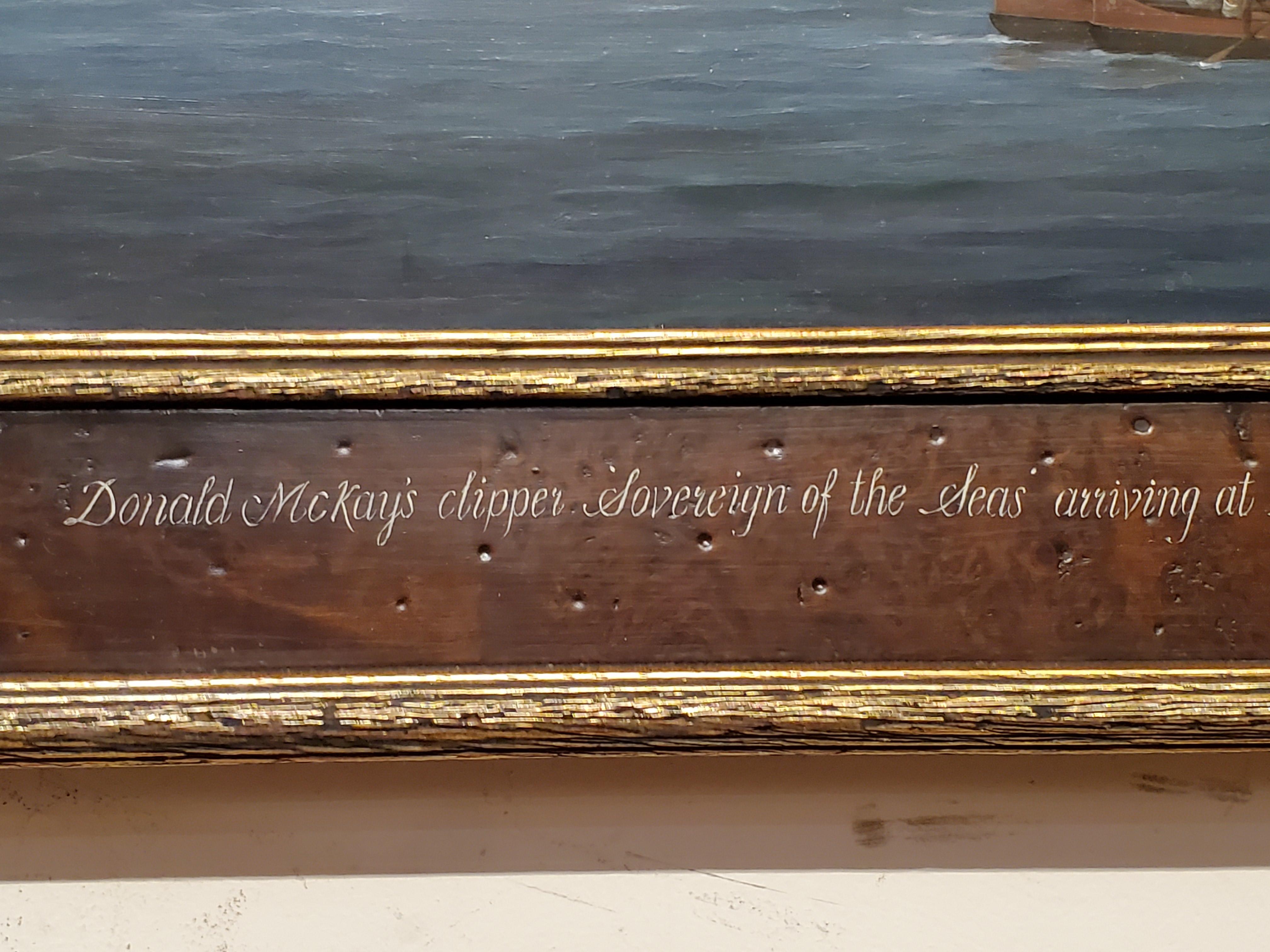 Grande peinture historique de la marine Louis Dodd Sovereign of the Seas 3