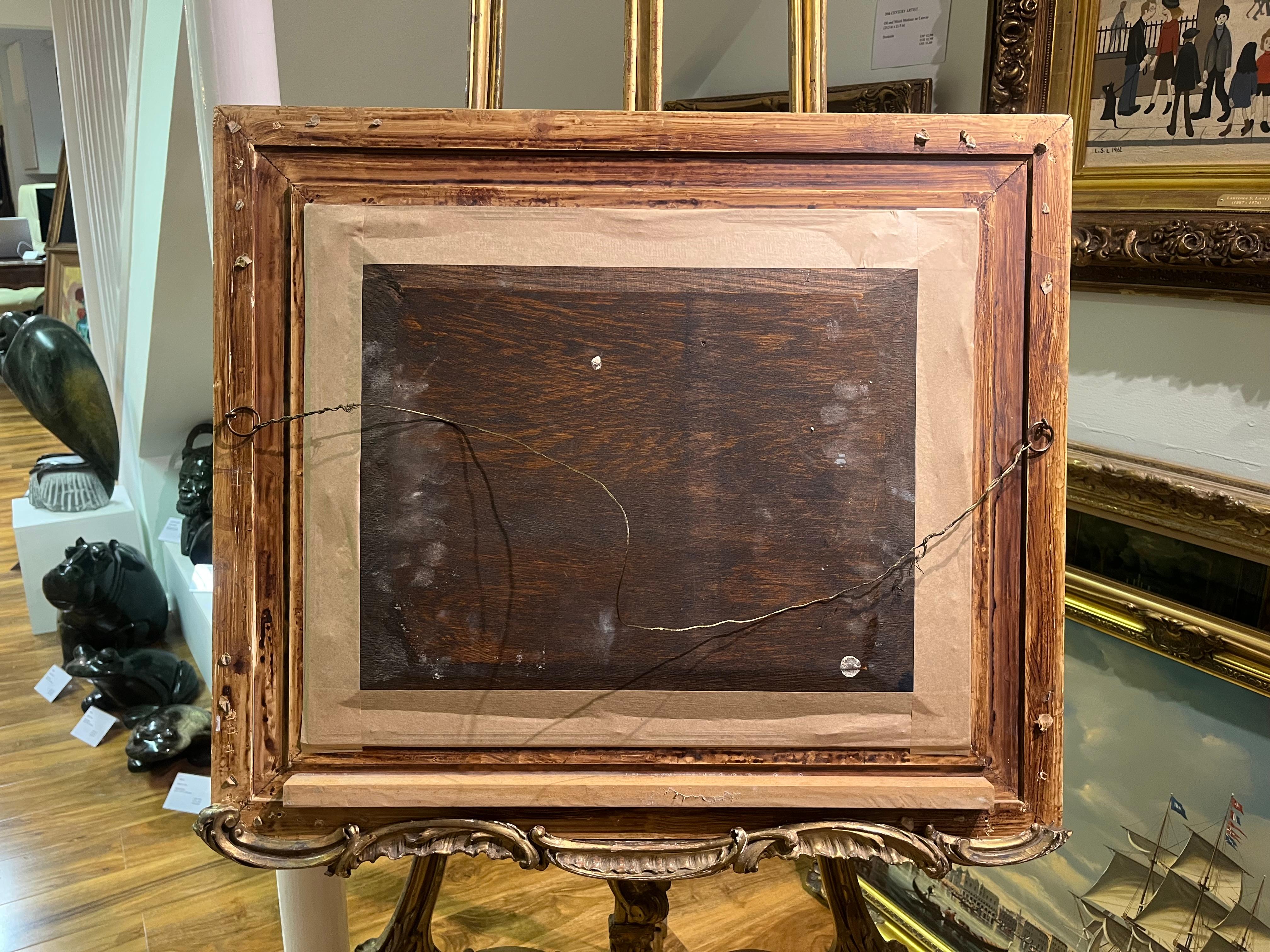 OIL PAINTING By LOUIS DODD 20th CENTURY NAVY / MARITIME PIECE GOLD GILT FRAME For Sale 10
