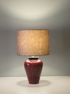 Louis Drimmer Mid century ceramic table lamp, tortoise motif