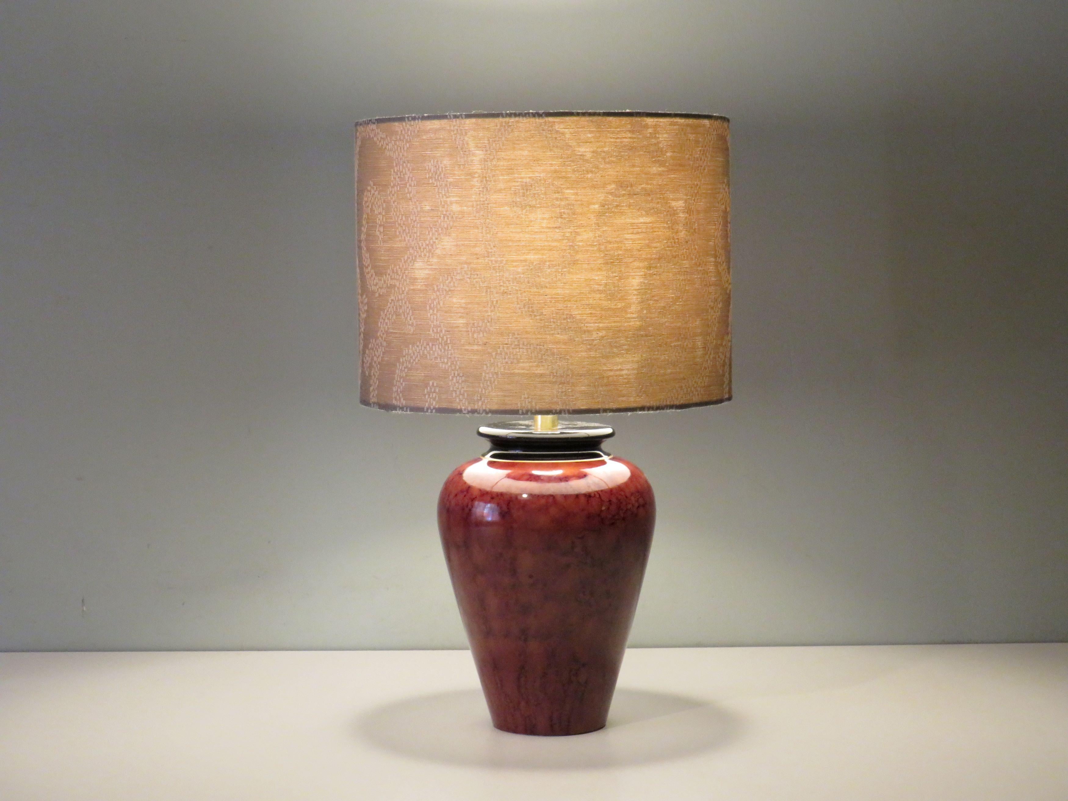 Hollywood Regency Louis Drimmer Lampe de table en céramique du milieu du siècle, motif tortue en vente