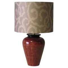 Used Louis Drimmer Mid century ceramic table lamp, tortoise motif