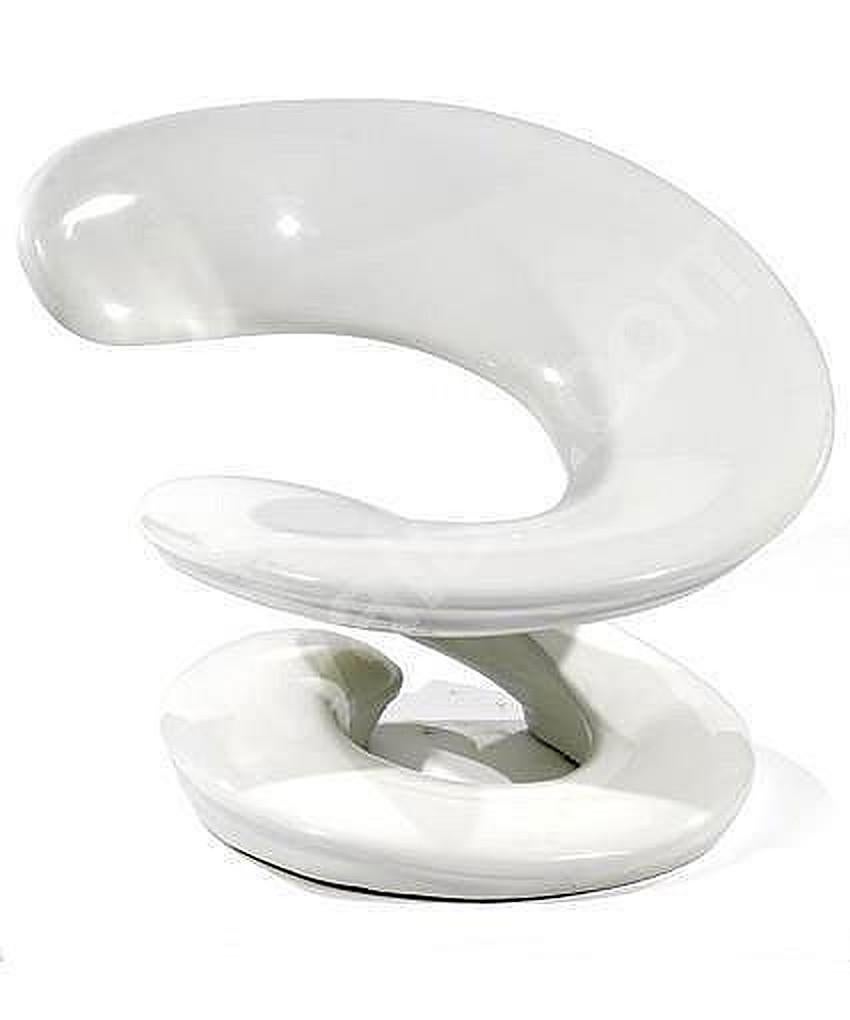 Louis DUROT  Figurative Sculpture – Weiße Spirale