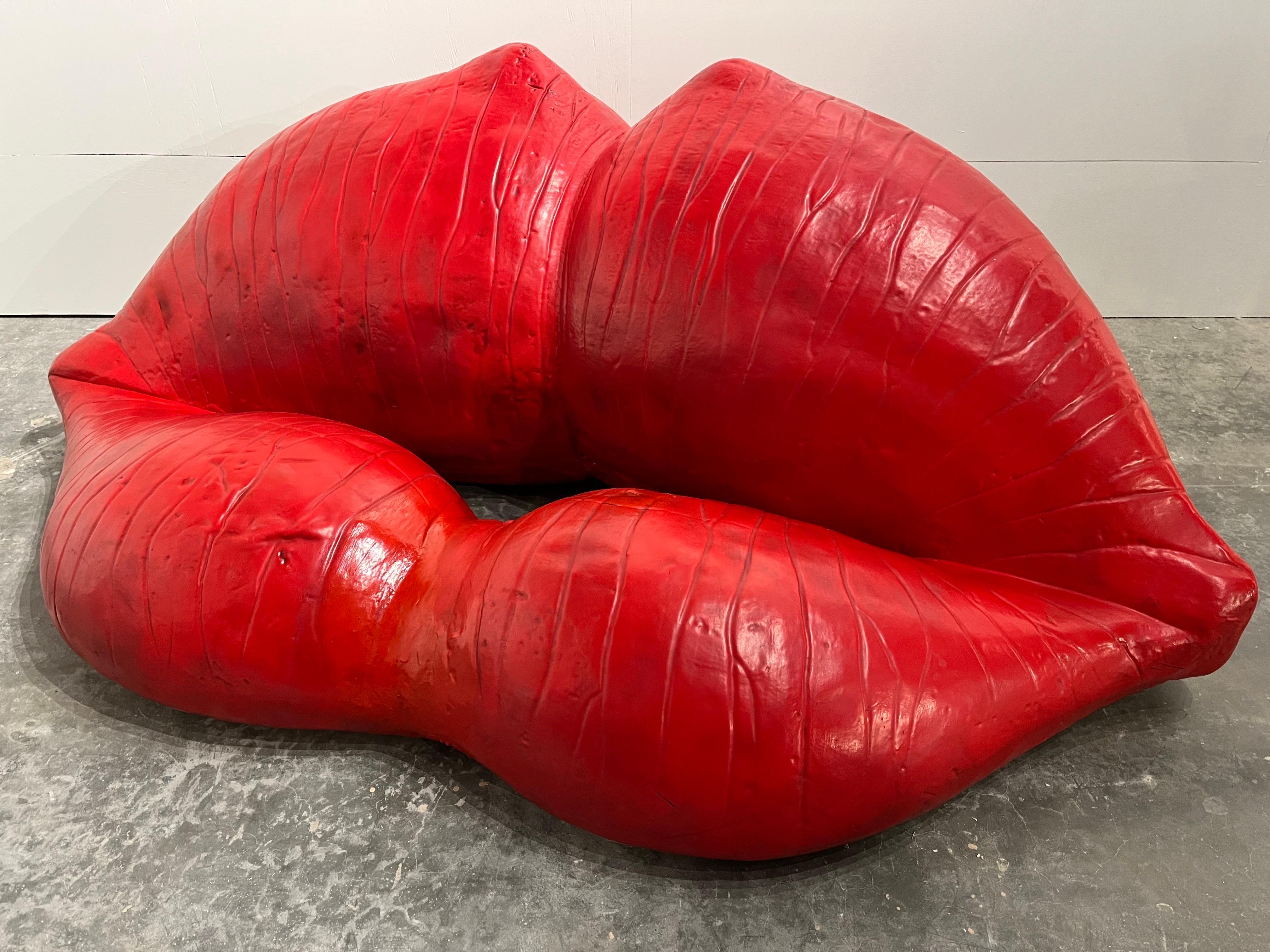 A late 1970's, post modern or pop art sculptural settee sofa by French artist and scientist Louis Durot (b. 1939). - This is one of three works that I am offering through my 1stdibs storefront, HKFA. Search HKFA on 1stdibs, view my storefront and