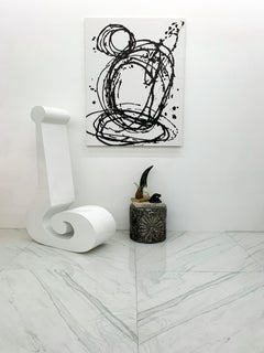 Sculpture de chaise Louis Durot marquée d'un repère, France, vers 1990