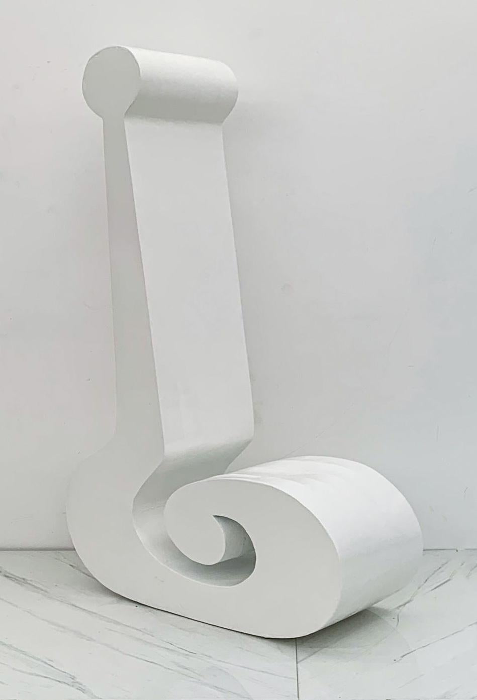 French Louis Durot Question Mark Chair Sculpture, France, C. 1990's