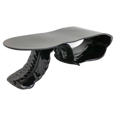 Louis Durot Tongue Coffee Table in Jet Black