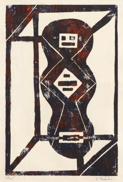 Abstract Geometric Lithograph