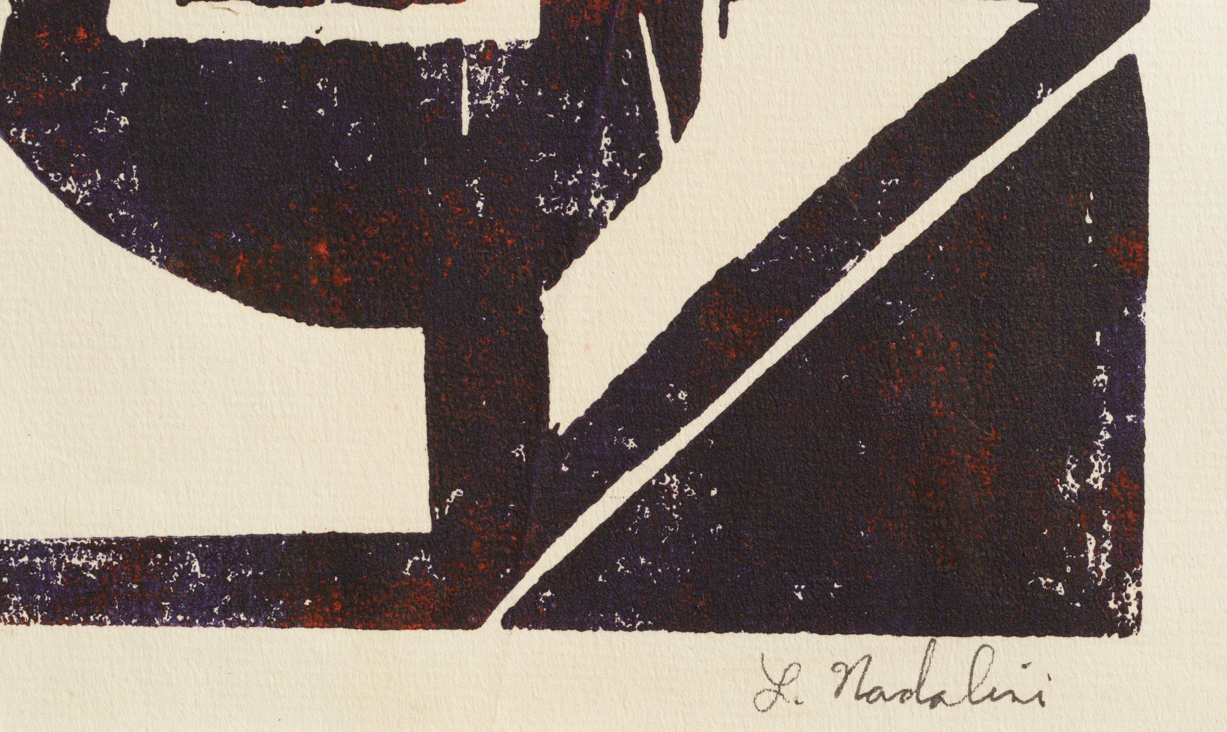 Abstract Geometric Lithograph 1