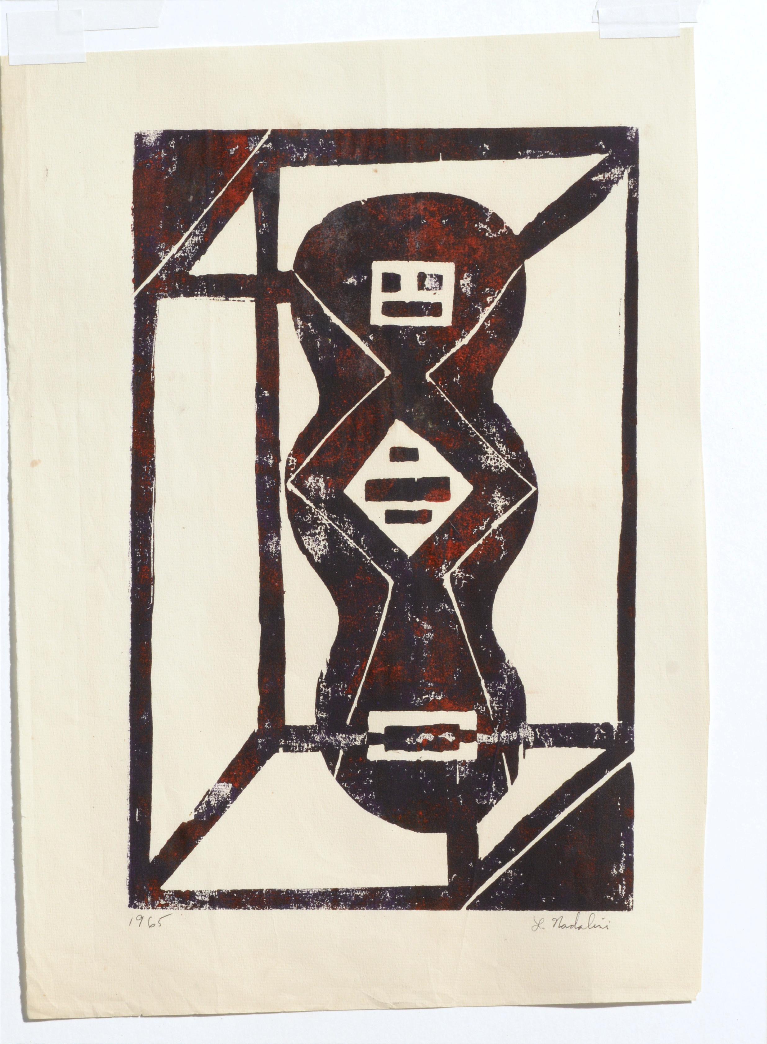 Abstract Geometric Lithograph 3