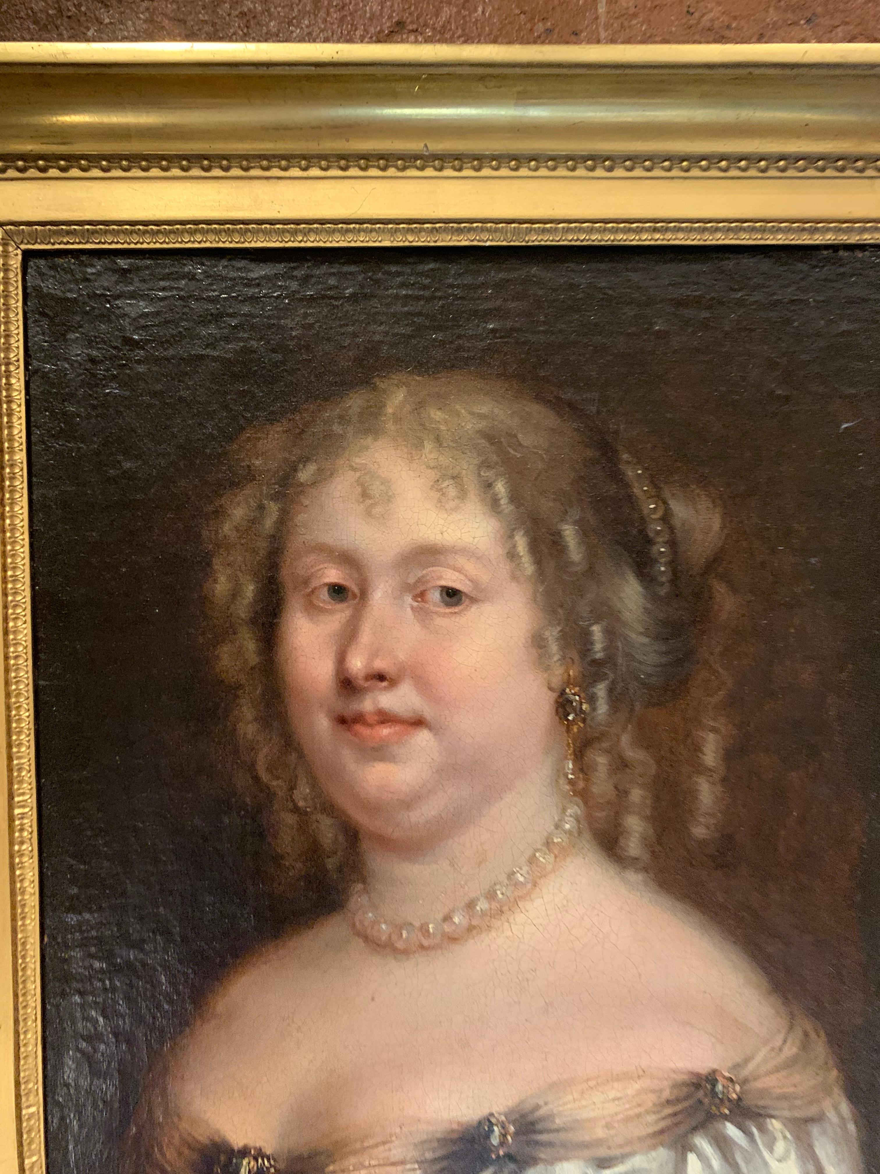 Porträt einer Dame . Louis Ferdinand Elle der Jüngere. ( Paris, 1612-1689), zugeschrieben im Angebot 11