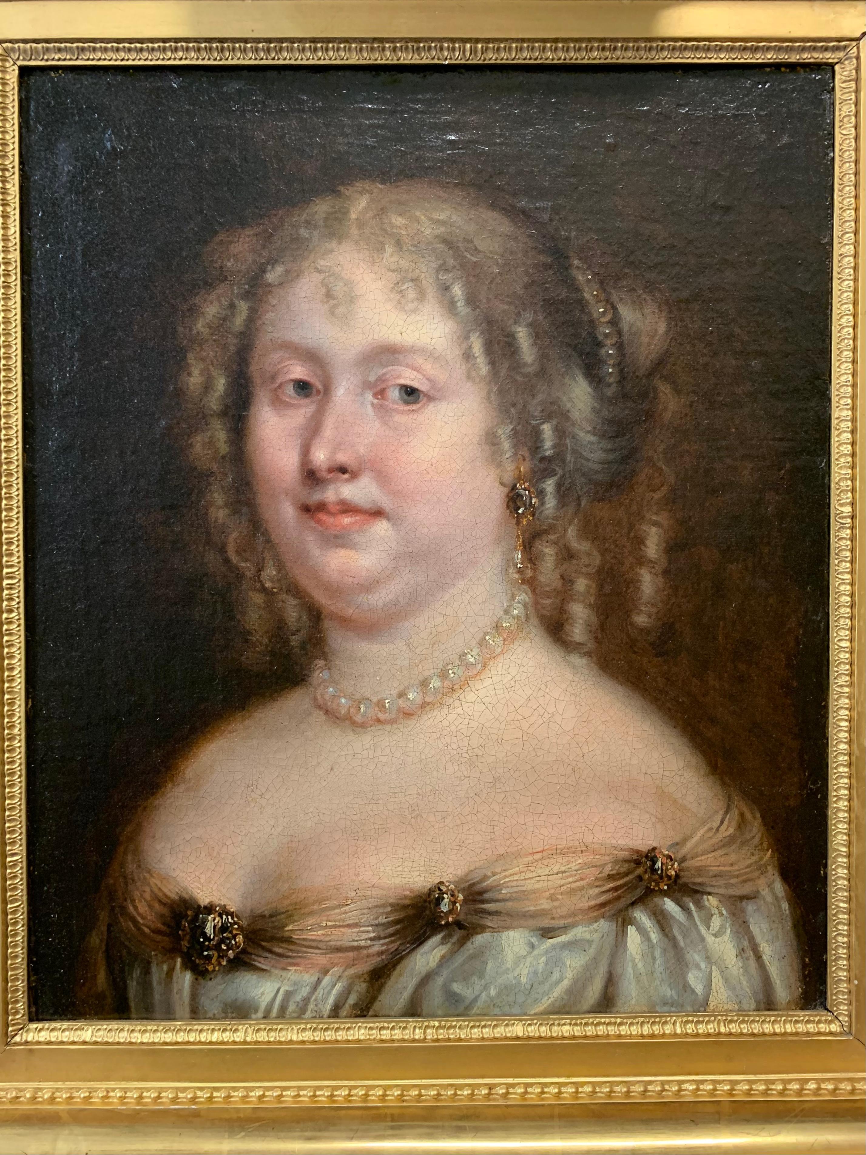 Porträt einer Dame . Louis Ferdinand Elle der Jüngere. ( Paris, 1612-1689), zugeschrieben (Französische Schule), Painting, von  Louis Elle (Ferdinand)