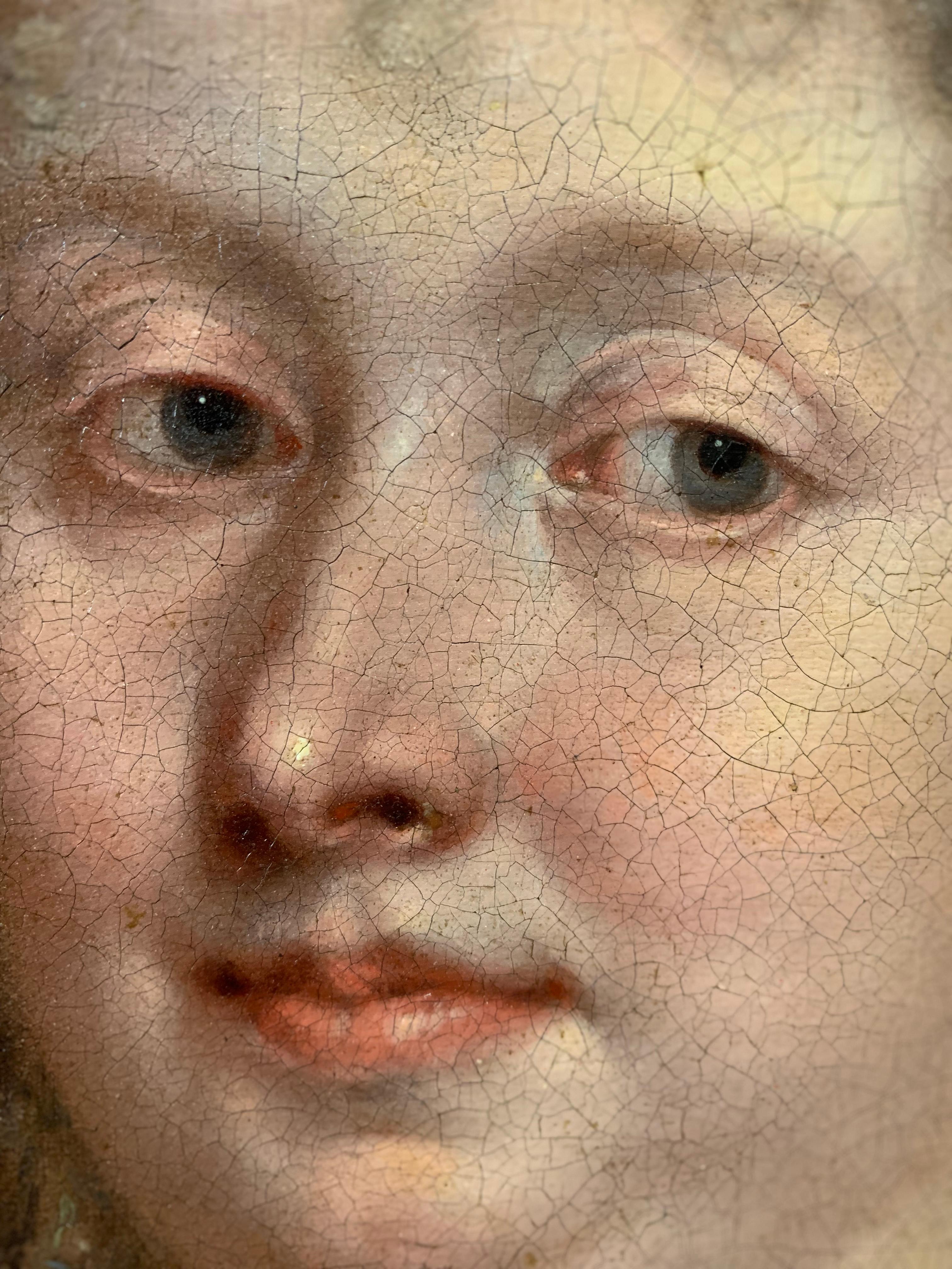 Porträt einer Dame .
Louis Ferdinand Elle der Jüngere. (Paris, 1612-1689), zugeschrieben. 
 
Um 1680.
Öl auf Leinwand, auf Karton aufgezogen.
In vergoldetem Holzrahmen aus dem 19. Jahrhundert. 

Kürzlich erschien in unserer Galerie ein Frauenporträt