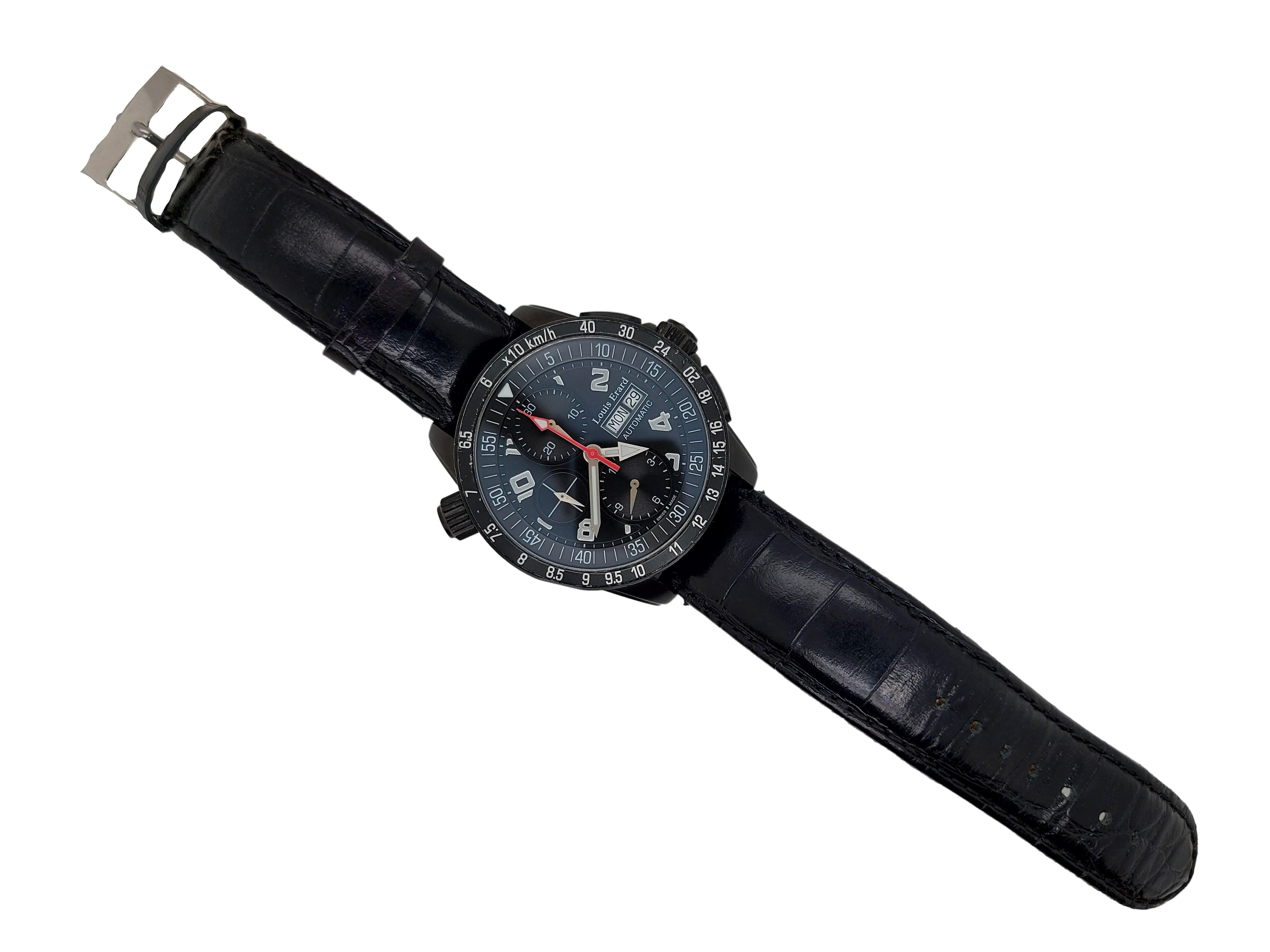 Louis Erard Automatic Wristwatch Diameter Chrono Functions For Sale 5