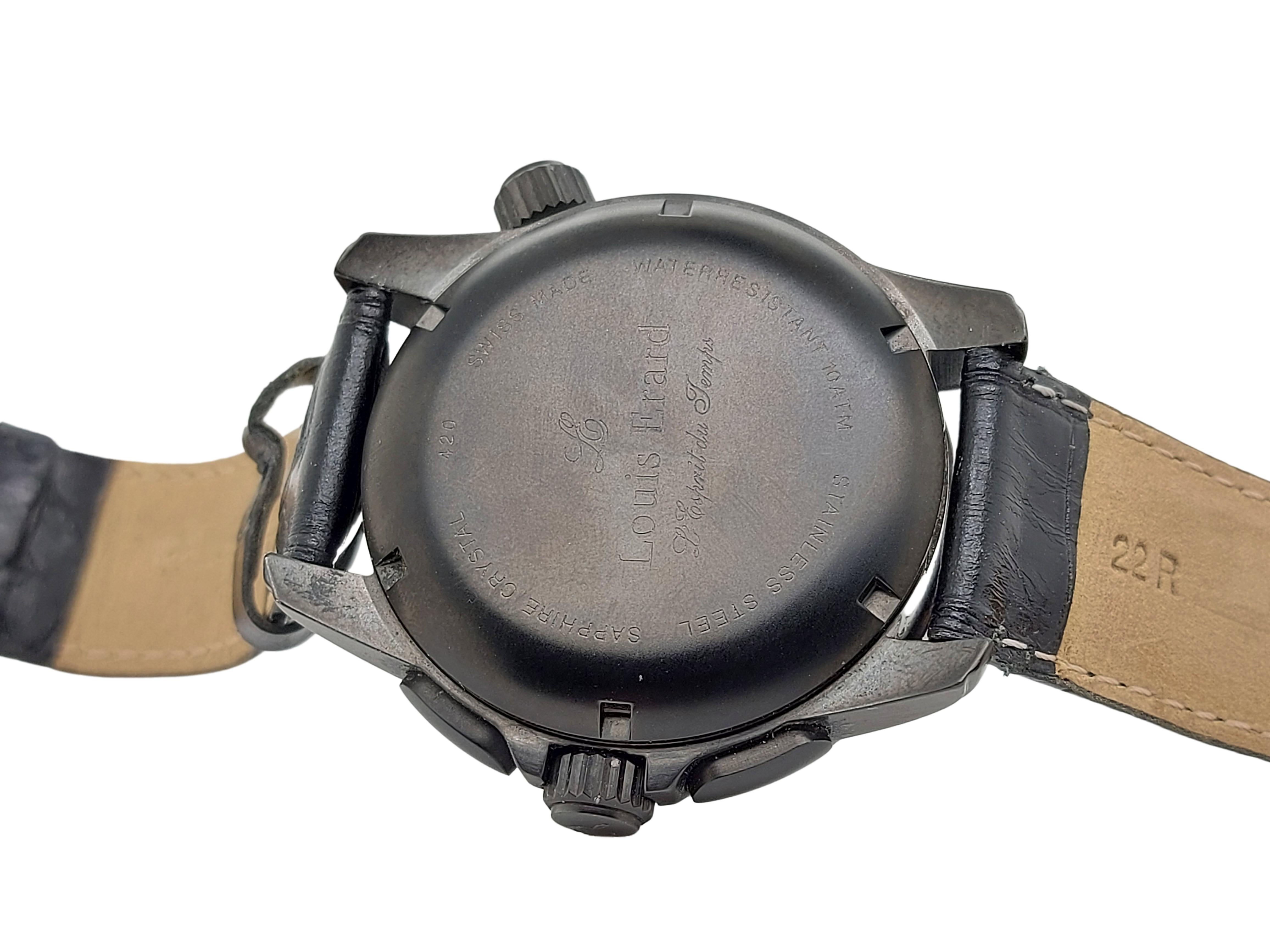 Louis Erard Automatic Wristwatch Diameter Chrono Functions For Sale 7