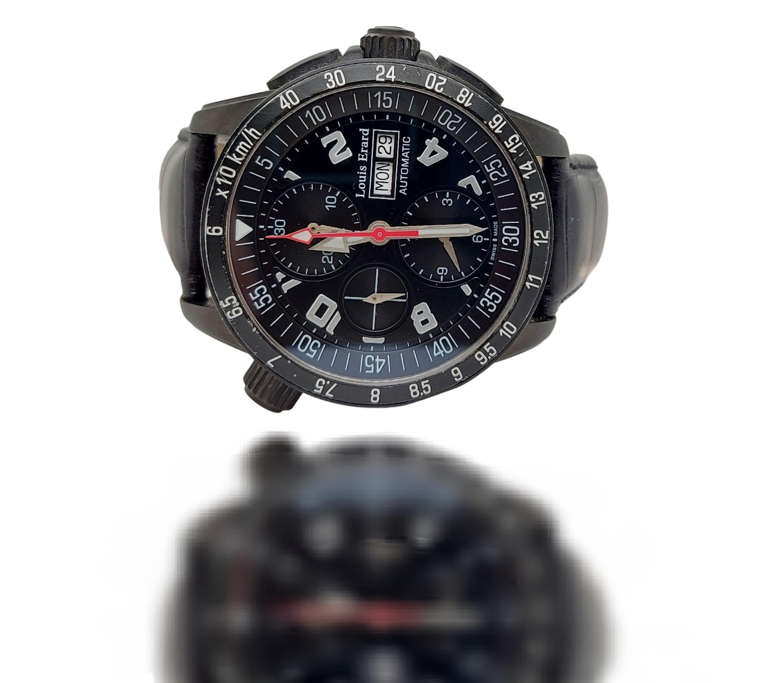 Louis Erard Automatic Wristwatch Diameter Chrono Functions For Sale 8